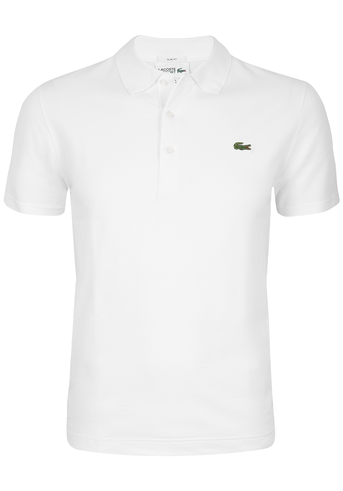 Lacoste Sport polo slim fit, ultra lightweight knit, wit