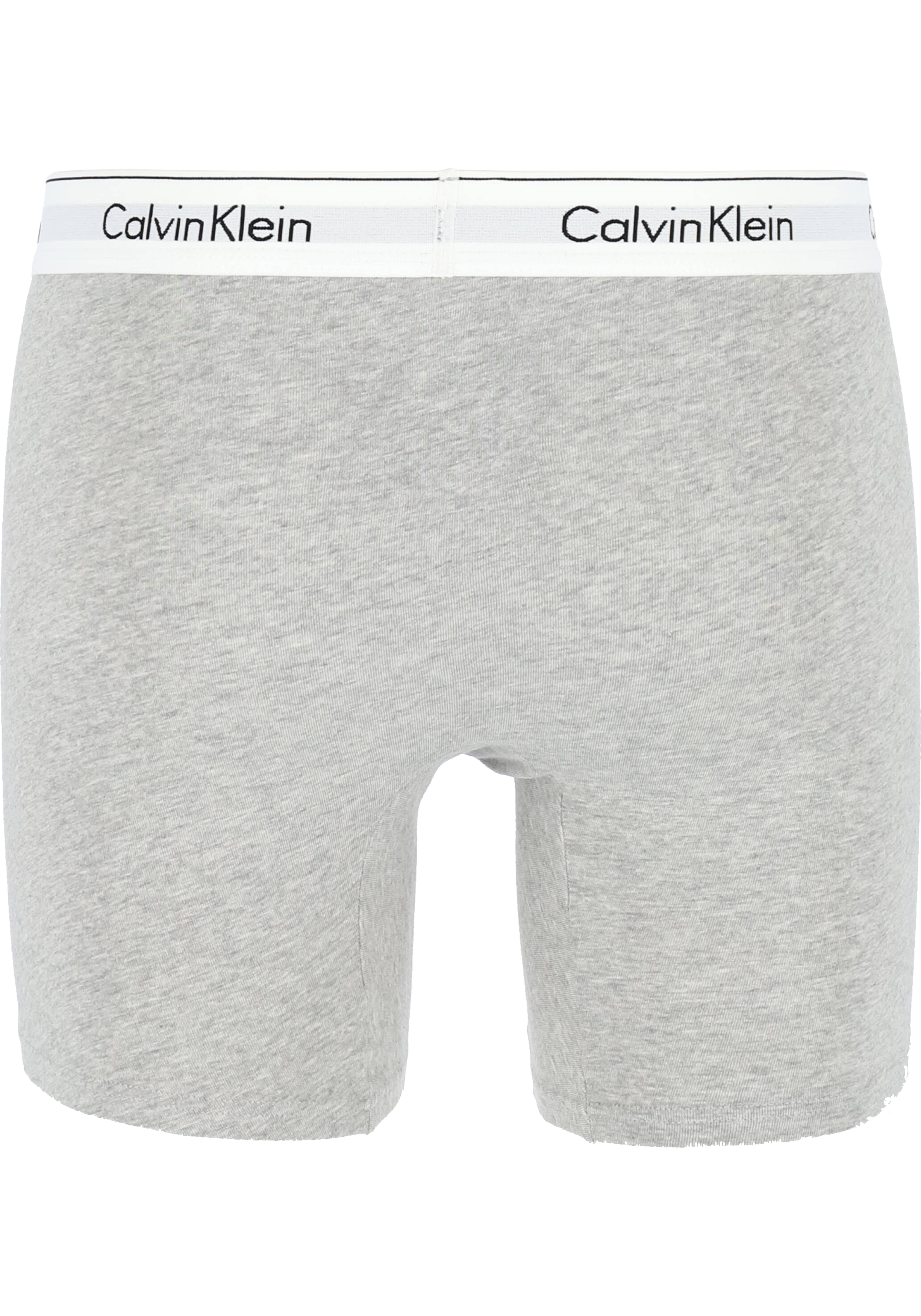 Calvin Klein Modern Cotton boxer brief (2-pack), heren boxers lang, zwart en grijs