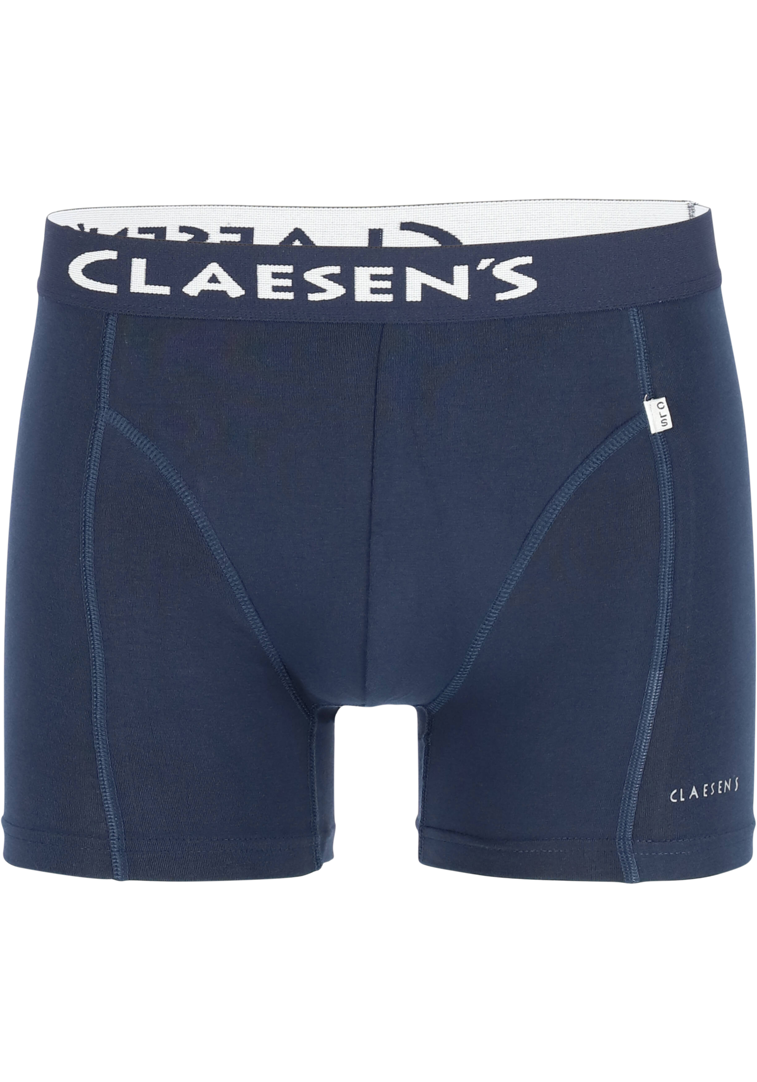 Claesen's Basics boxers (2-pack), heren boxers lang, blauw