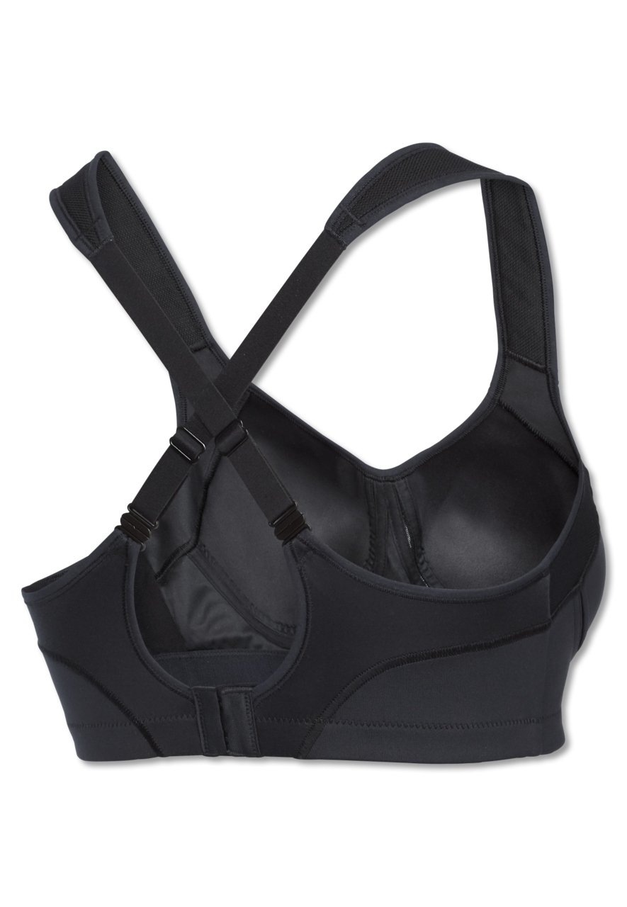 SCHIESSER Active bh (1-pack), dames sportbeha voorgevormde cups zonder beugel high support zwart