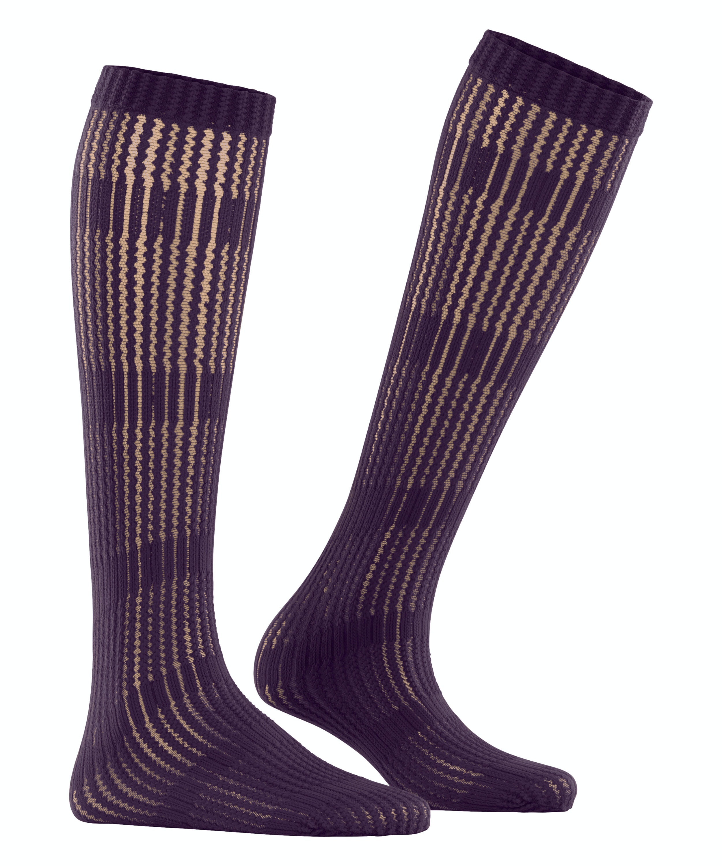 FALKE Harmonize 40 DEN dames kniekousen, paars (wine berry)