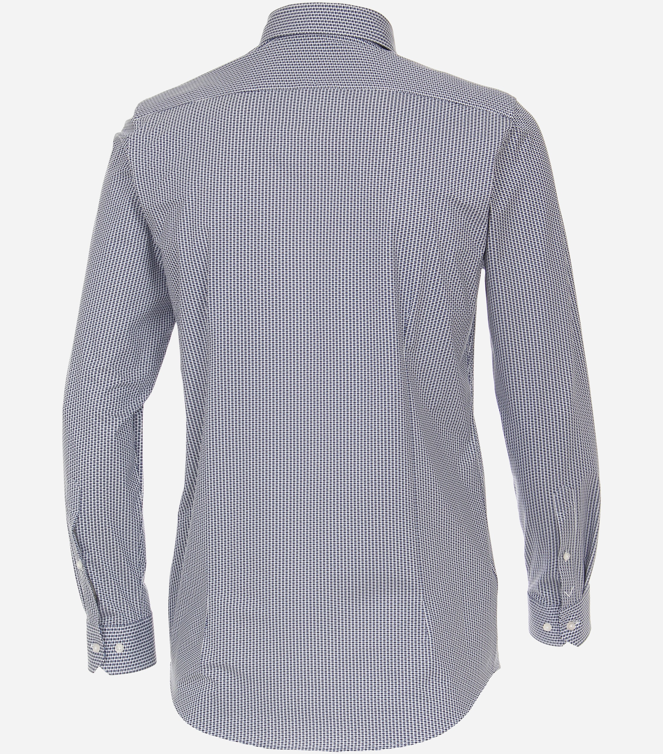 VENTI body fit overhemd, jersey, blauw dessin