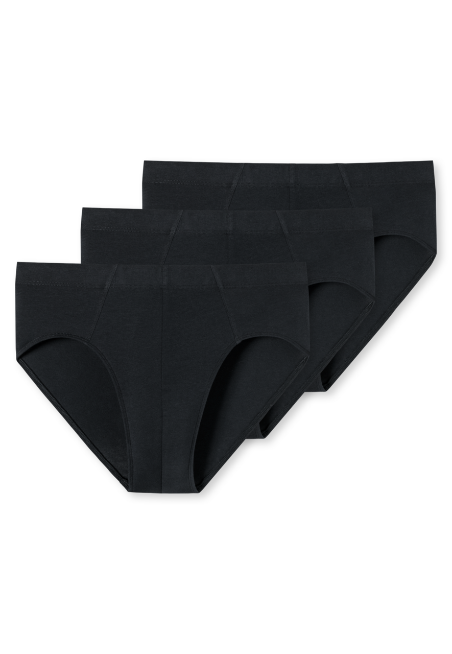 SCHIESSER pack slip (3-pack), heren superminislips, zwart 