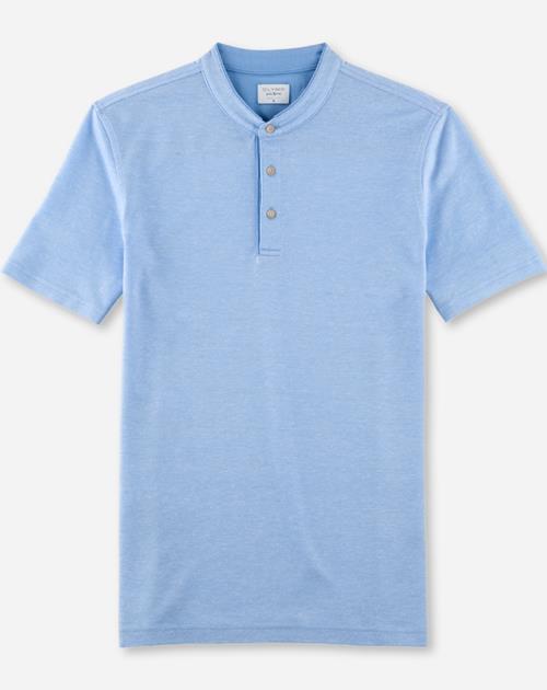 OLYMP Level Five Casual body fit polo, lichtblauw