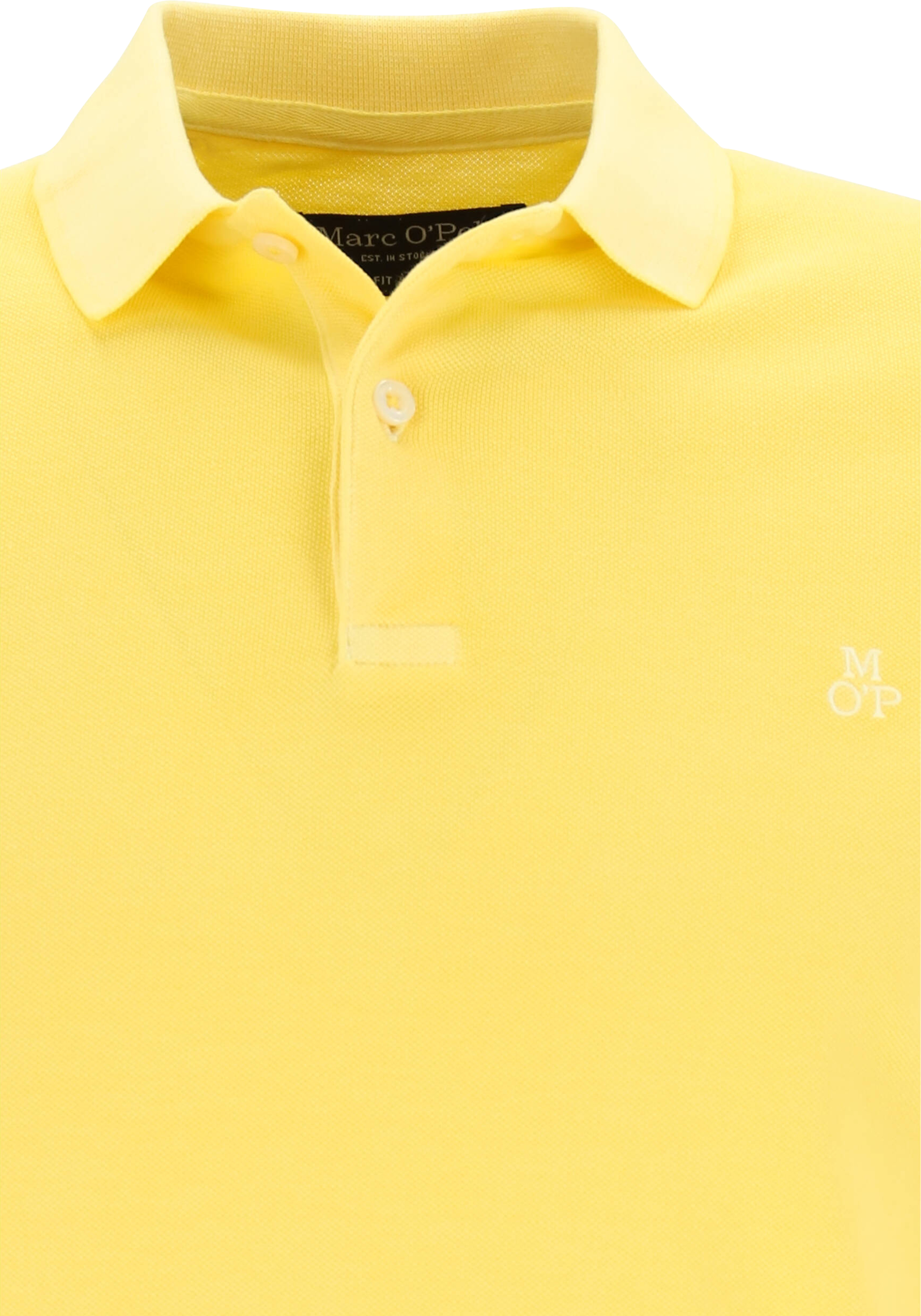 Marc O'Polo shaped fit polo, heren poloshirt, geel
