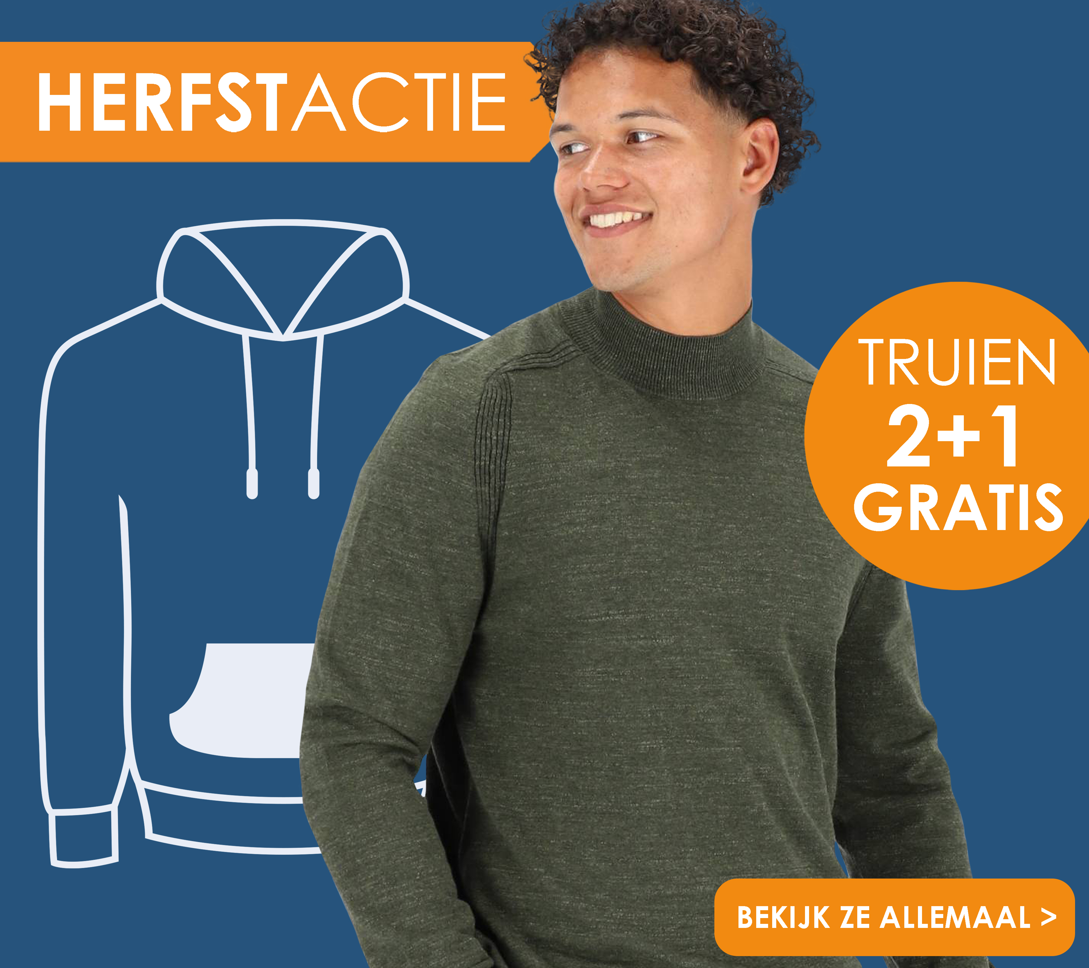 Herfstactie truien 2 plus 1 gratis bij HemdVoorHem, bekijk ze allemaal!