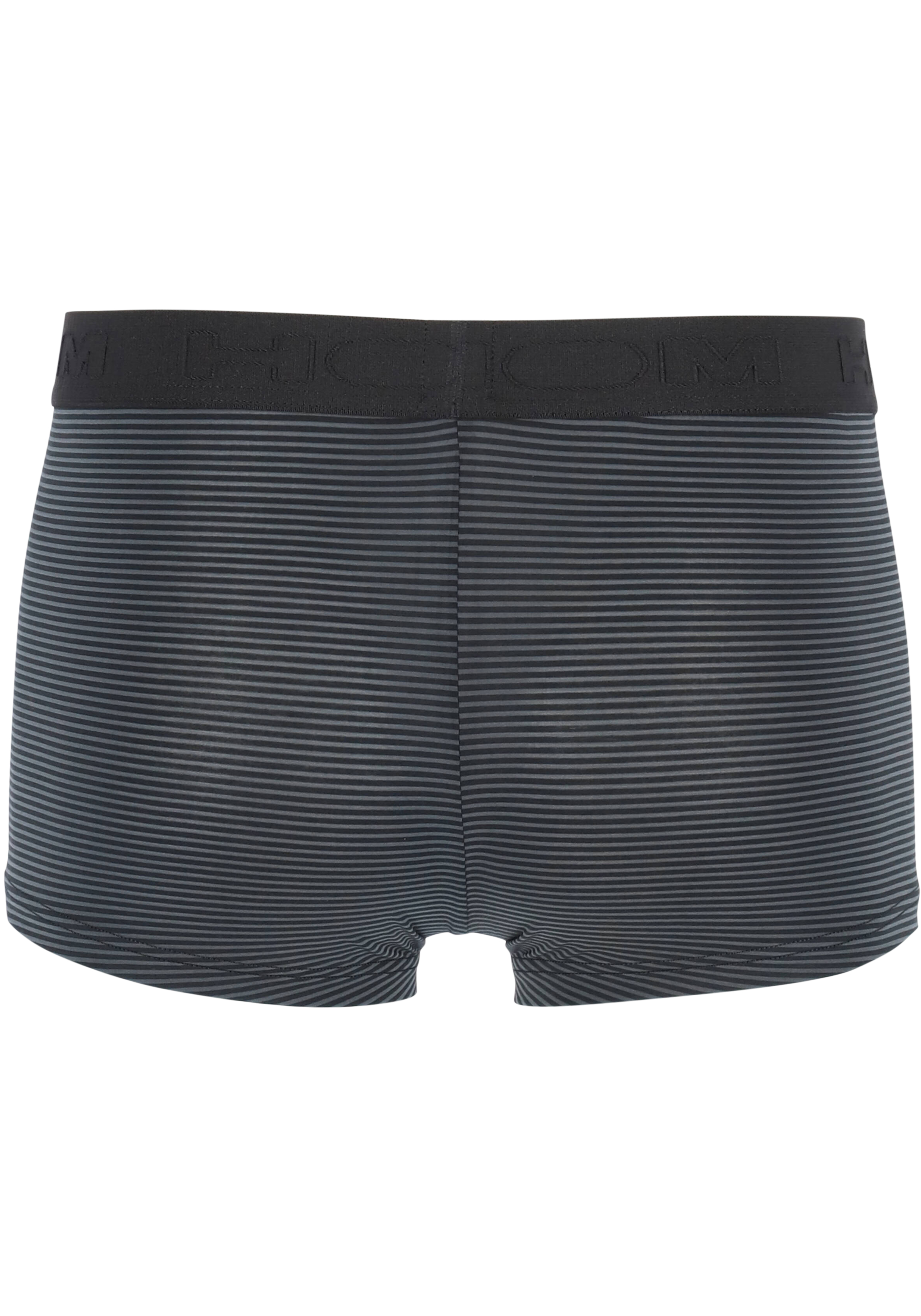 HOM Simon boxer briefs HO1 (1-pack), heren boxer met horizontale gulp, zwart gestreept