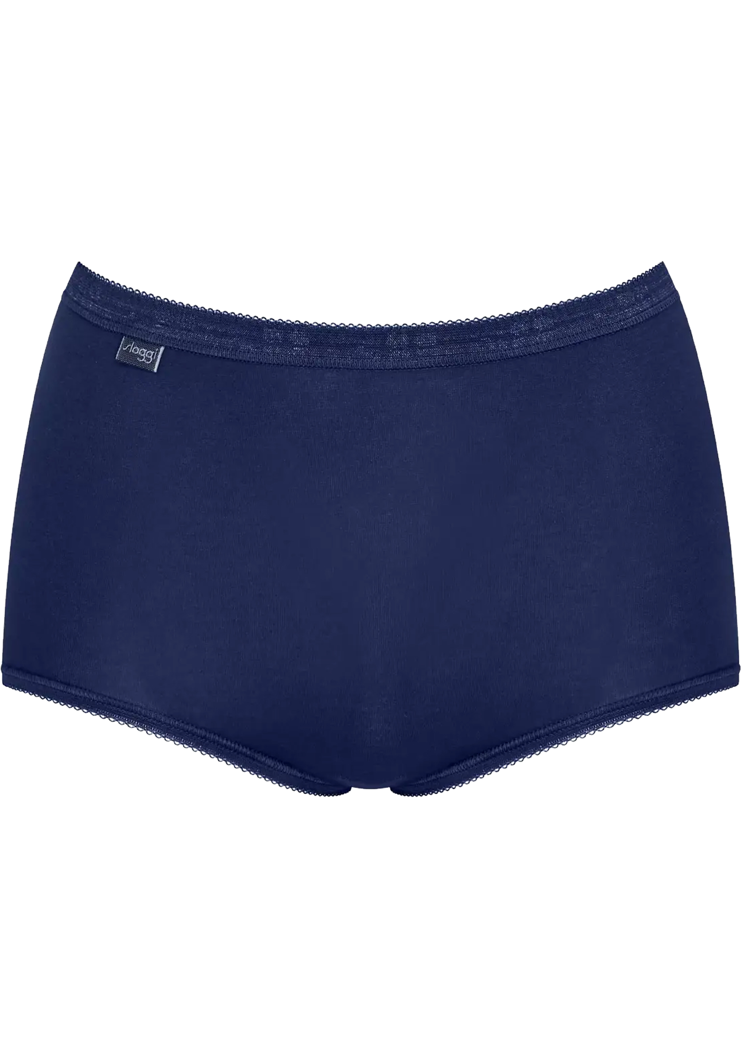 Sloggi Women Basic+ Maxi (4-pack), dames slip, wit, lichtblauw, donkerblauw, grijs