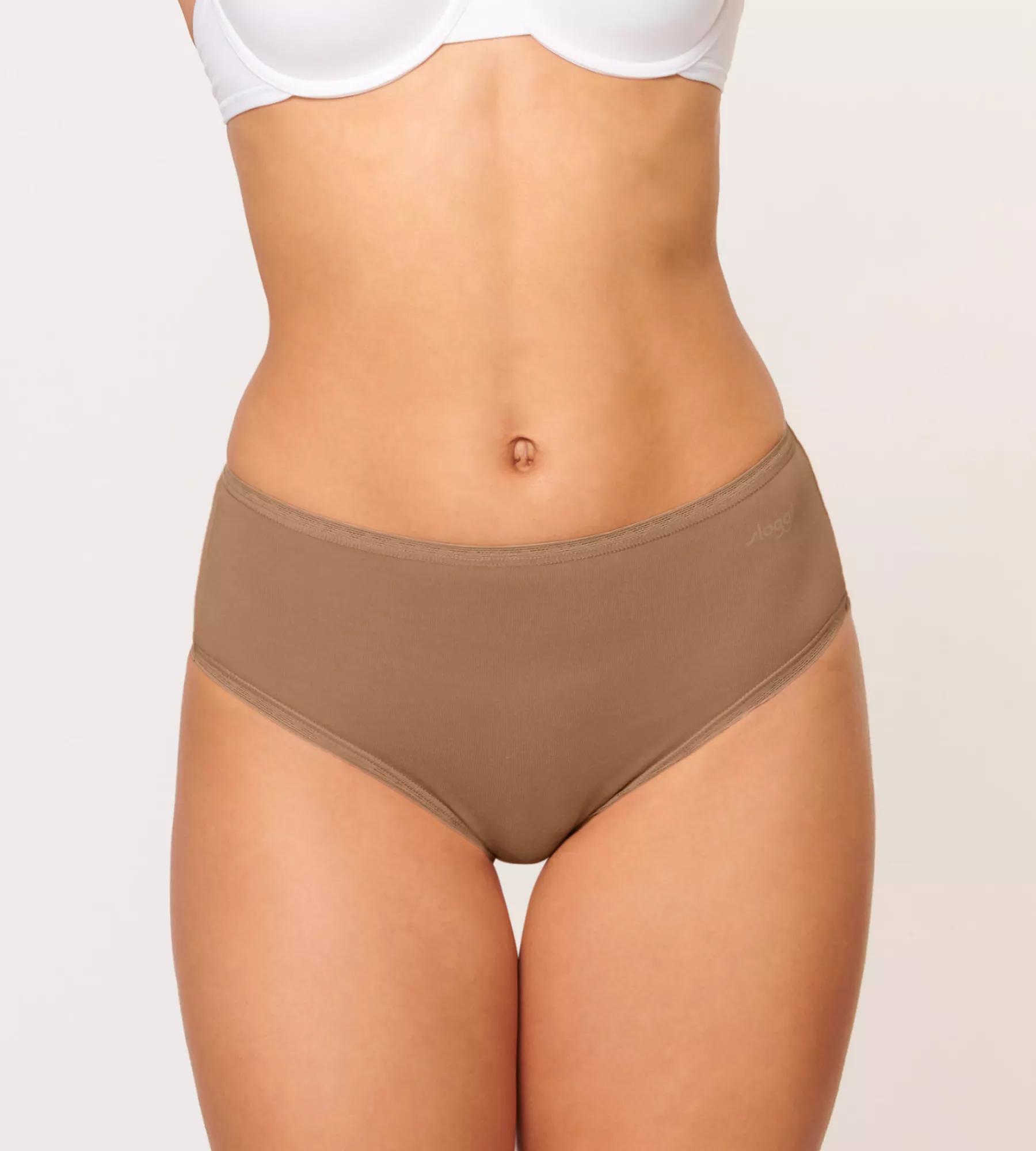 Sloggi Women GO High waist (2-pack), dames slip, bruin
