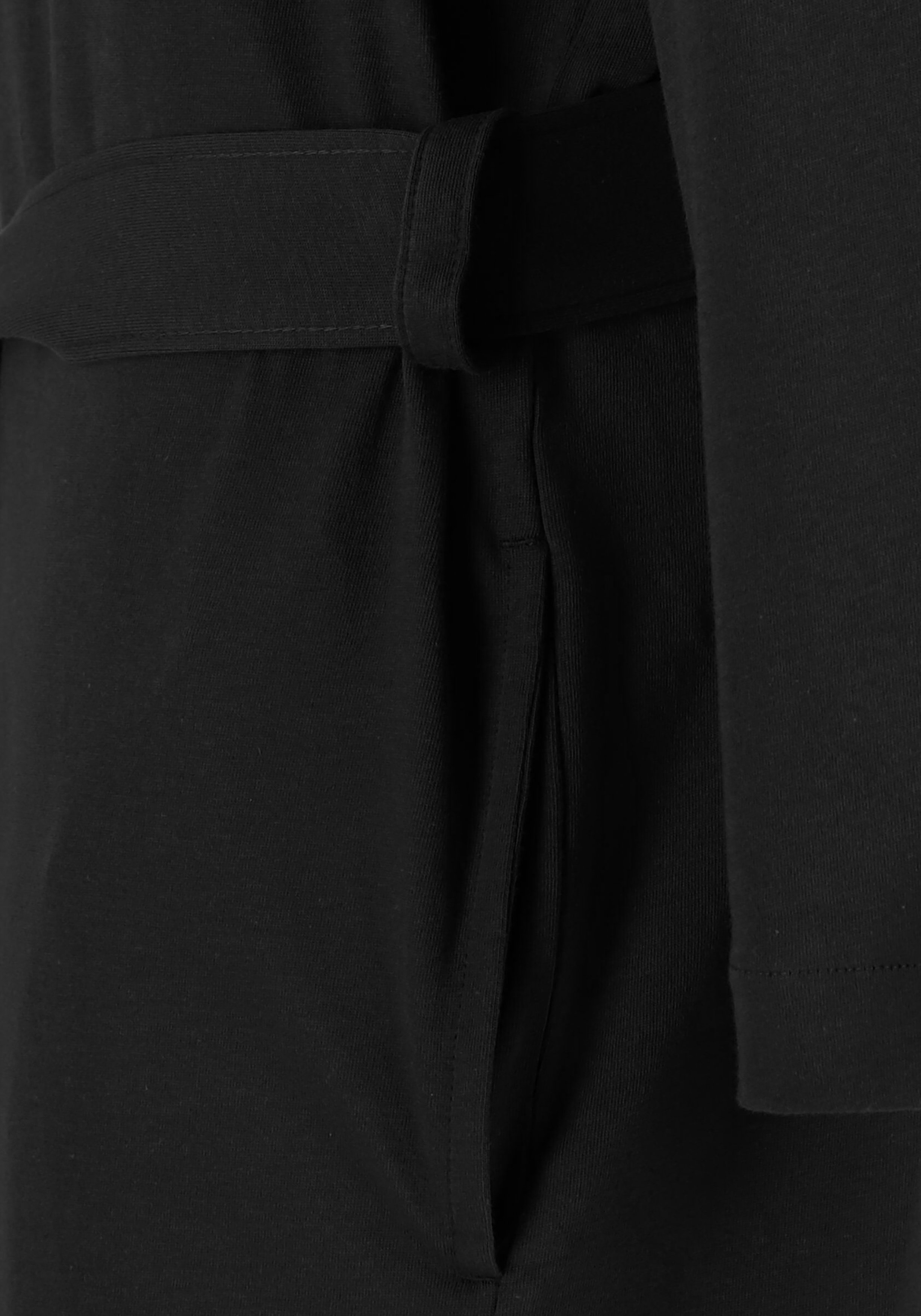 HUGO BOSS heren badjas, jersey katoen, zwart