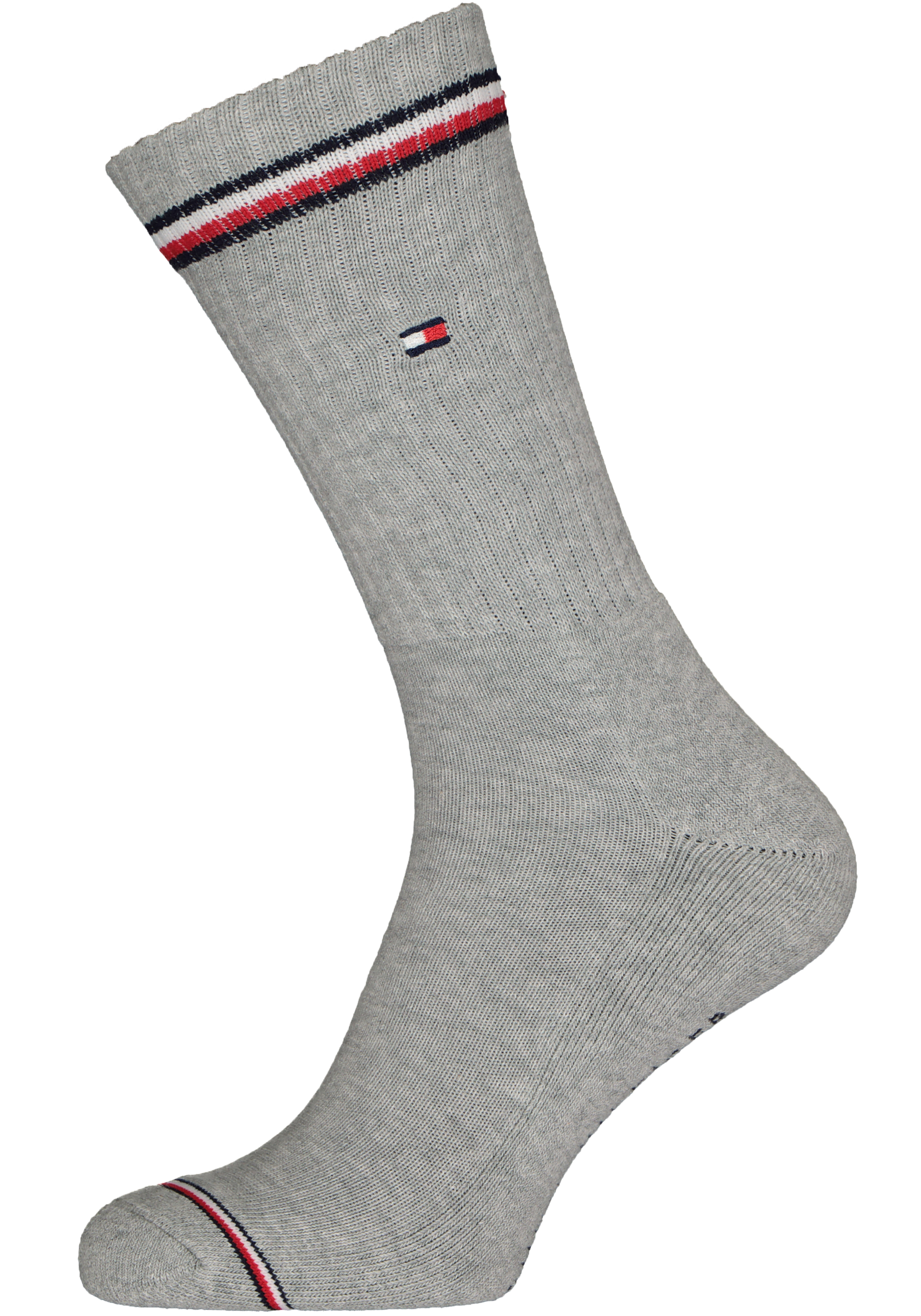 Tommy Hilfiger Iconic Sport Socks (2-pack), heren sportsokken katoen, grijs