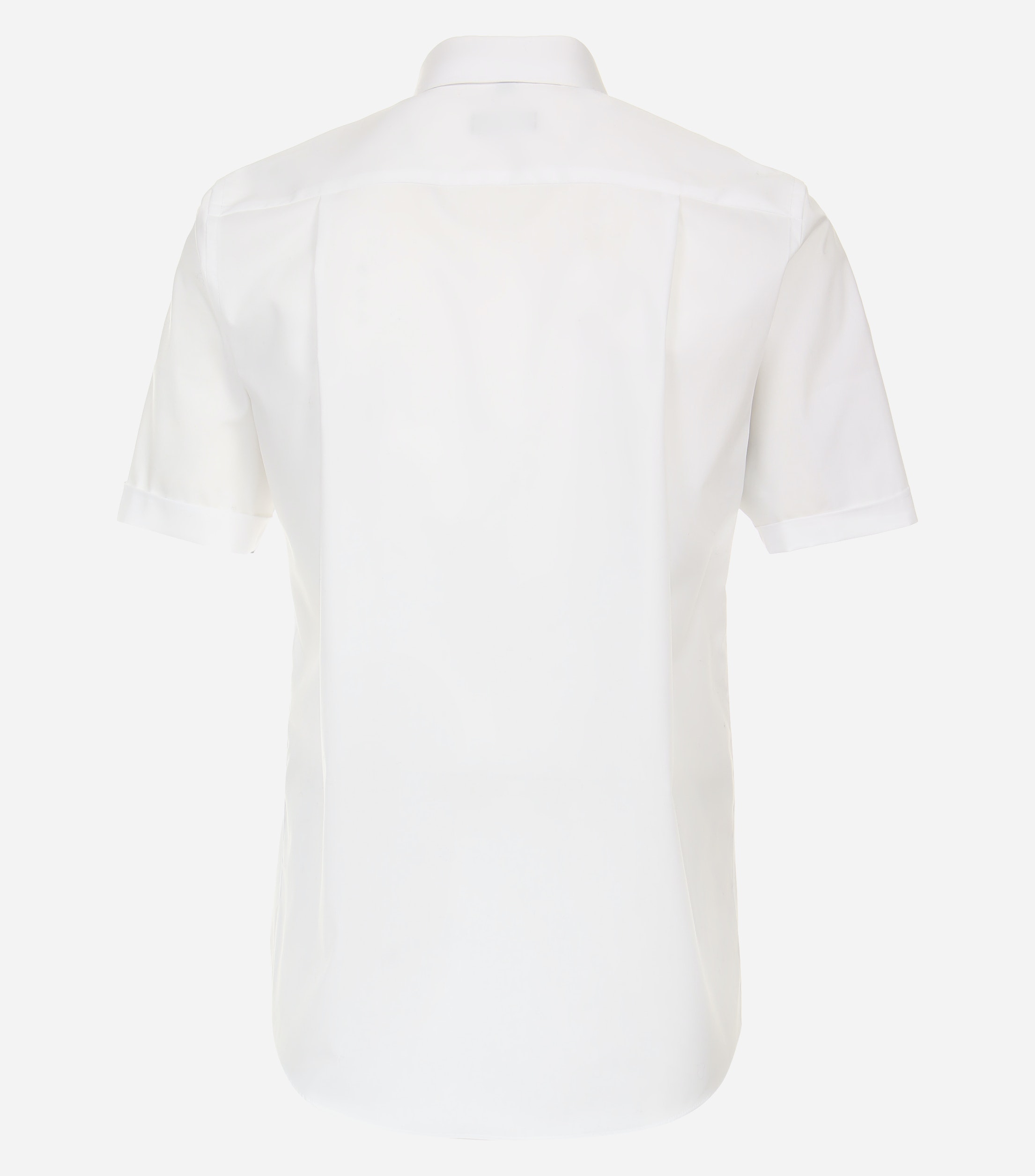 Redmond comfort fit overhemd, korte mouw, popeline, wit