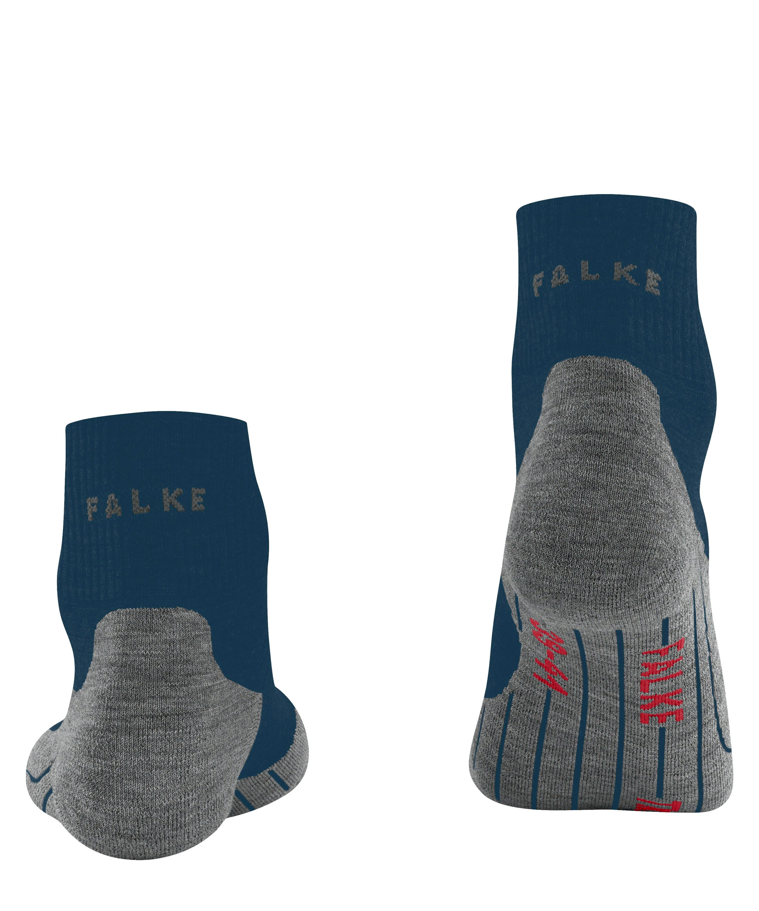 FALKE TK5 Wander Short heren trekking sokken kort, blauw (blue pond)
