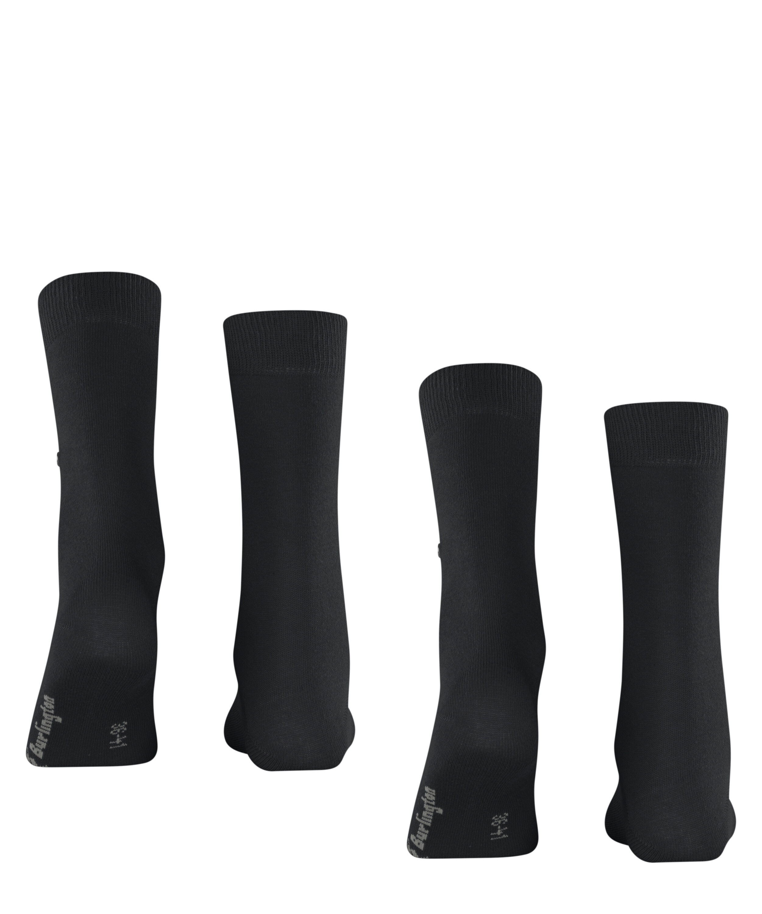 Burlington Everyday 2-Pack damessokken, zwart (black)