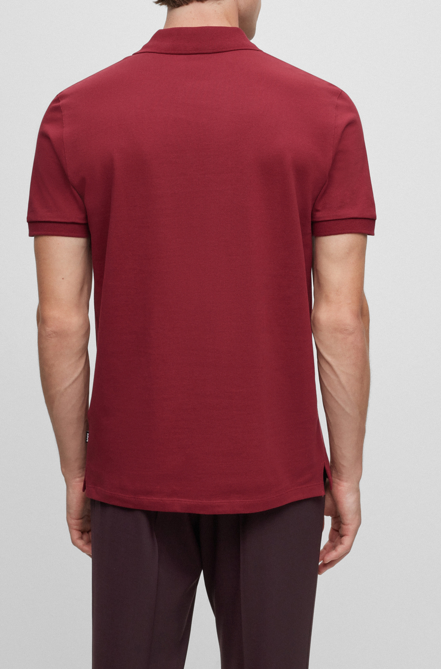 BOSS Pallas regular fit polo, pique, rood