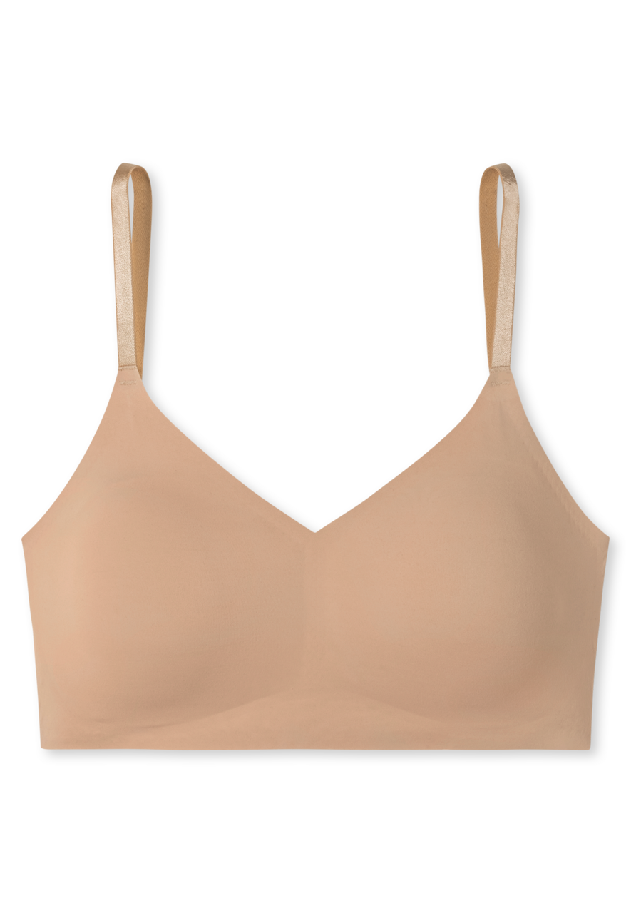 SCHIESSER Invisible Soft bralette (1-pack), dames bustier microvezel verwijderbare pads esdoorn