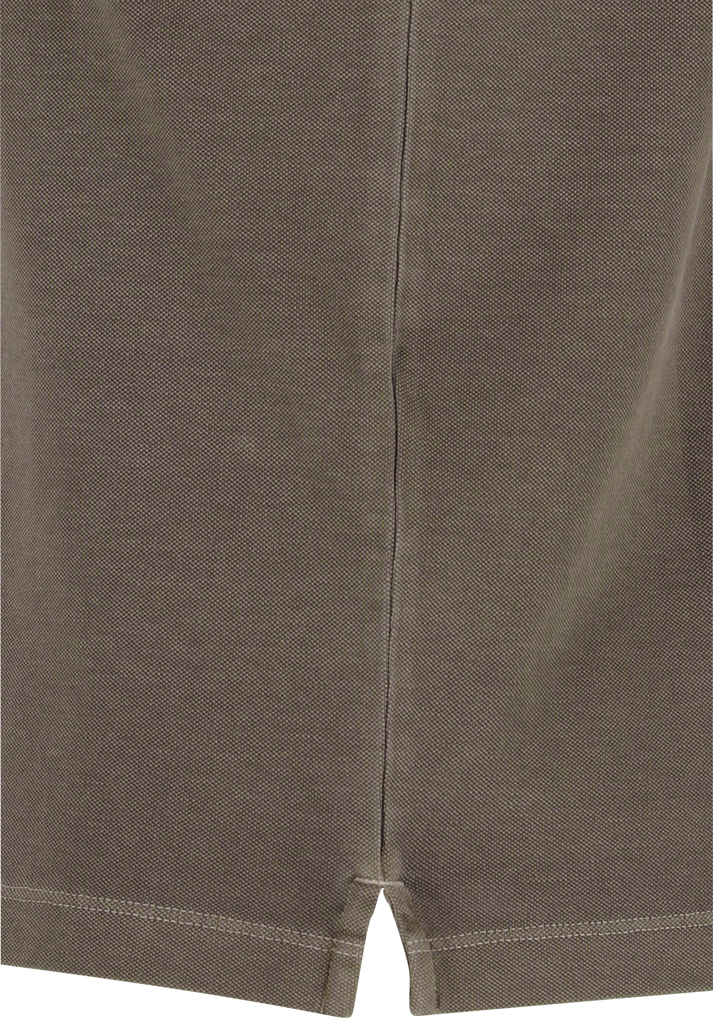 Marc O'Polo shaped fit polo, heren poloshirt korte mouw, bruin