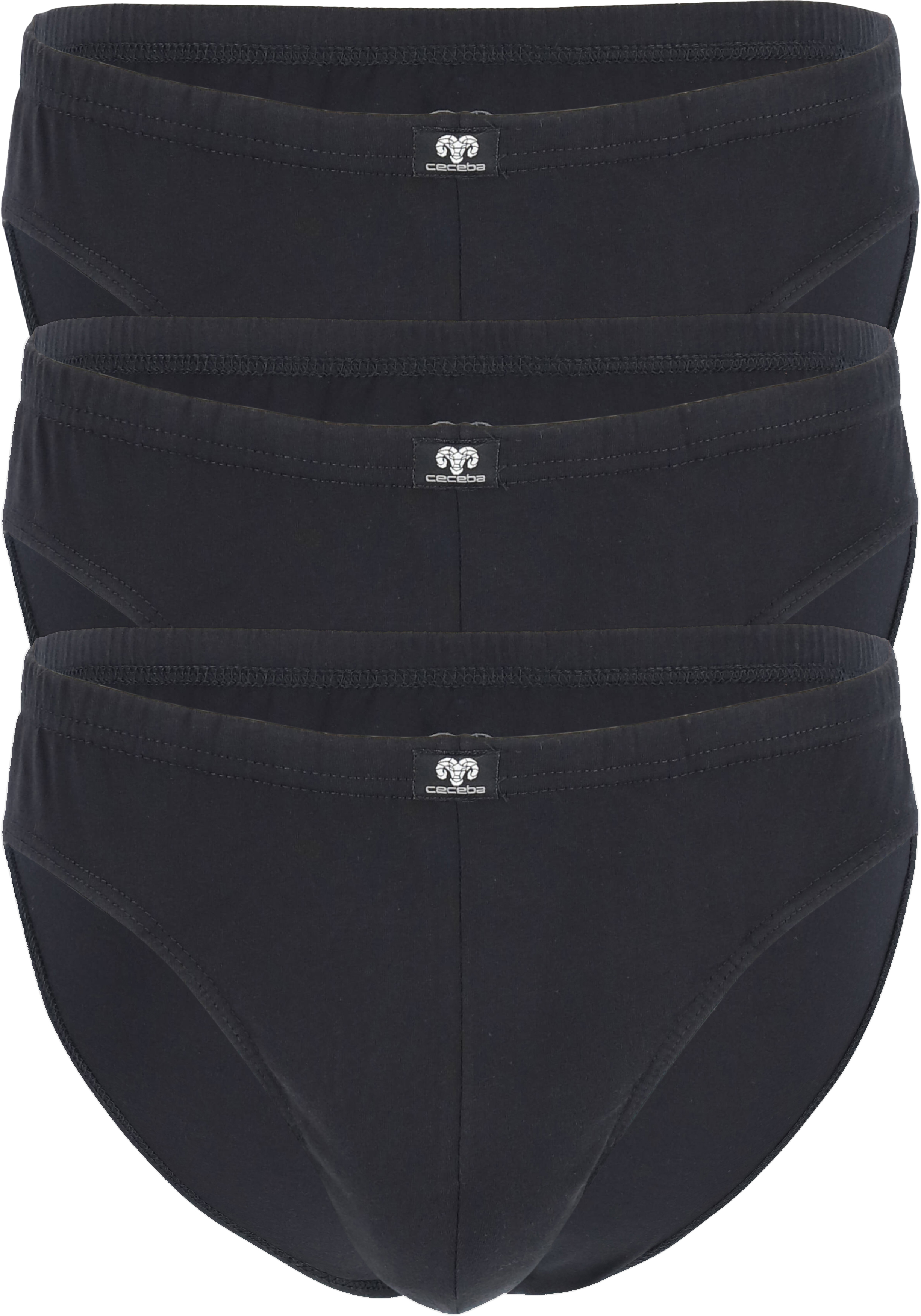 Ceceba heren slips (3-pack), zwart