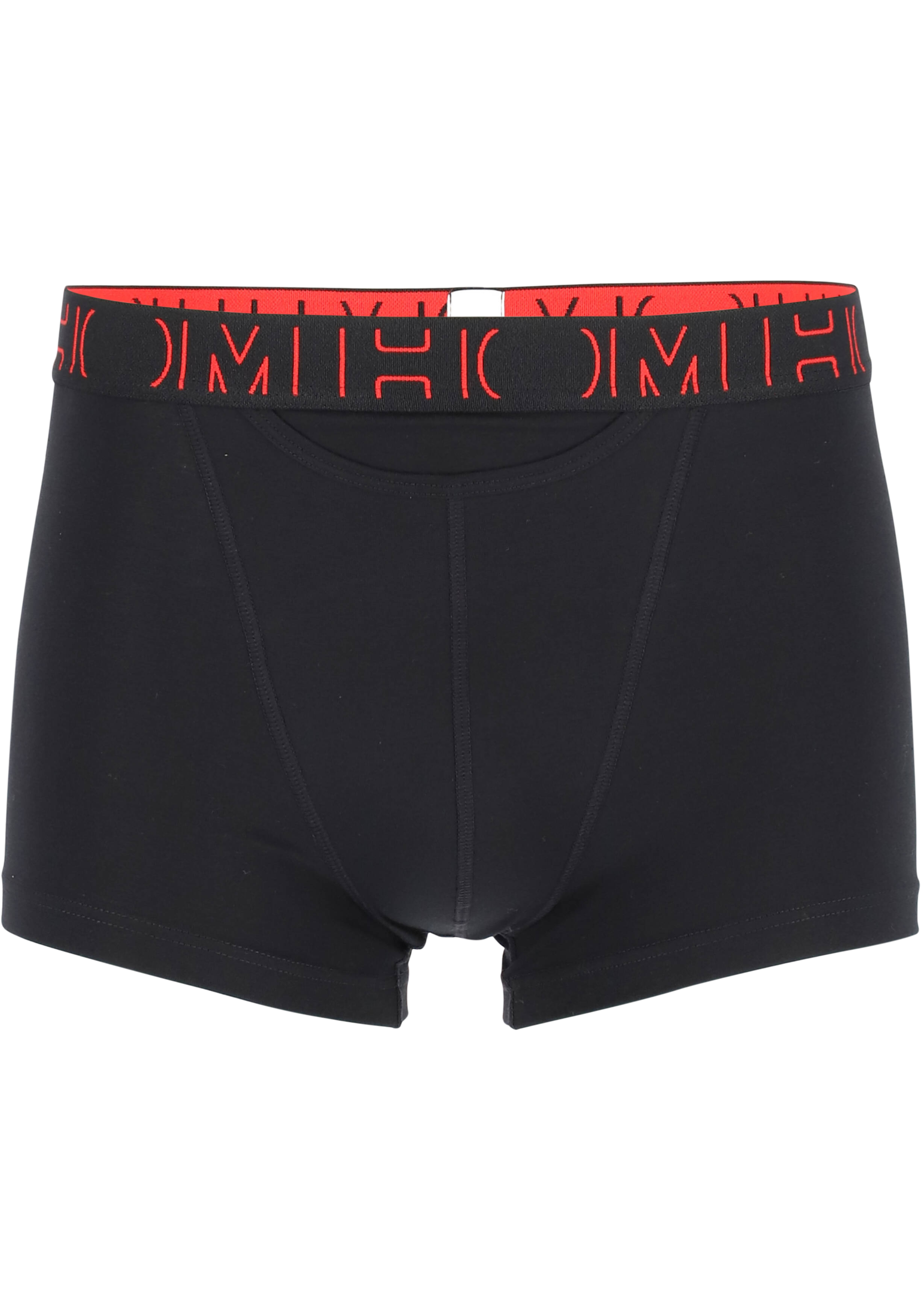 HOM Boxerlines #2 boxer briefs HO1 (2-pack), heren boxer kort met horizontale gulp, rood, zwart