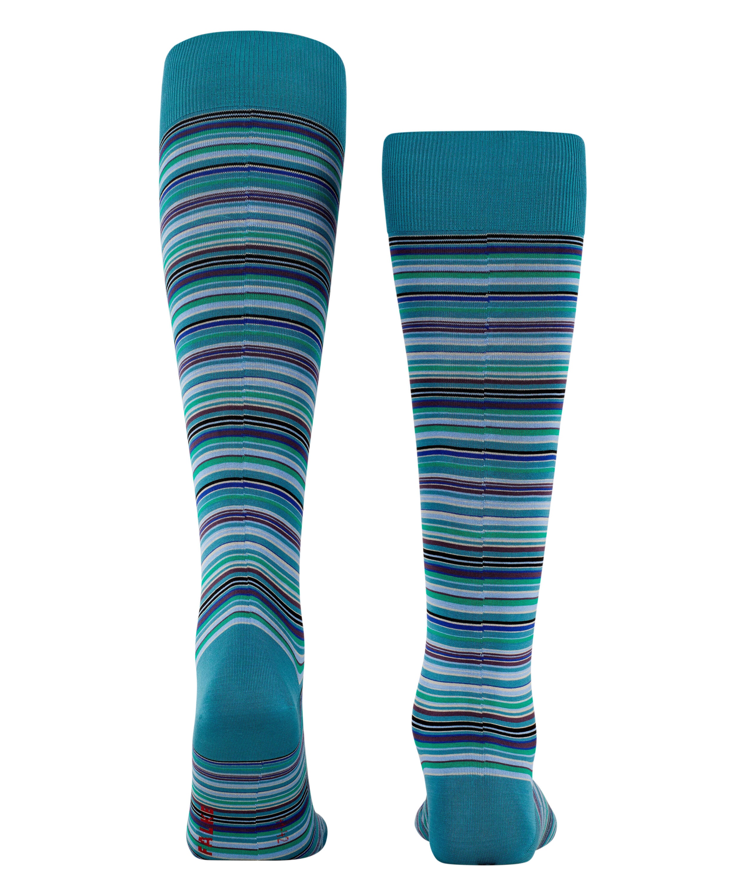 FALKE Microblock heren kniekousen, petrol (peacock)
