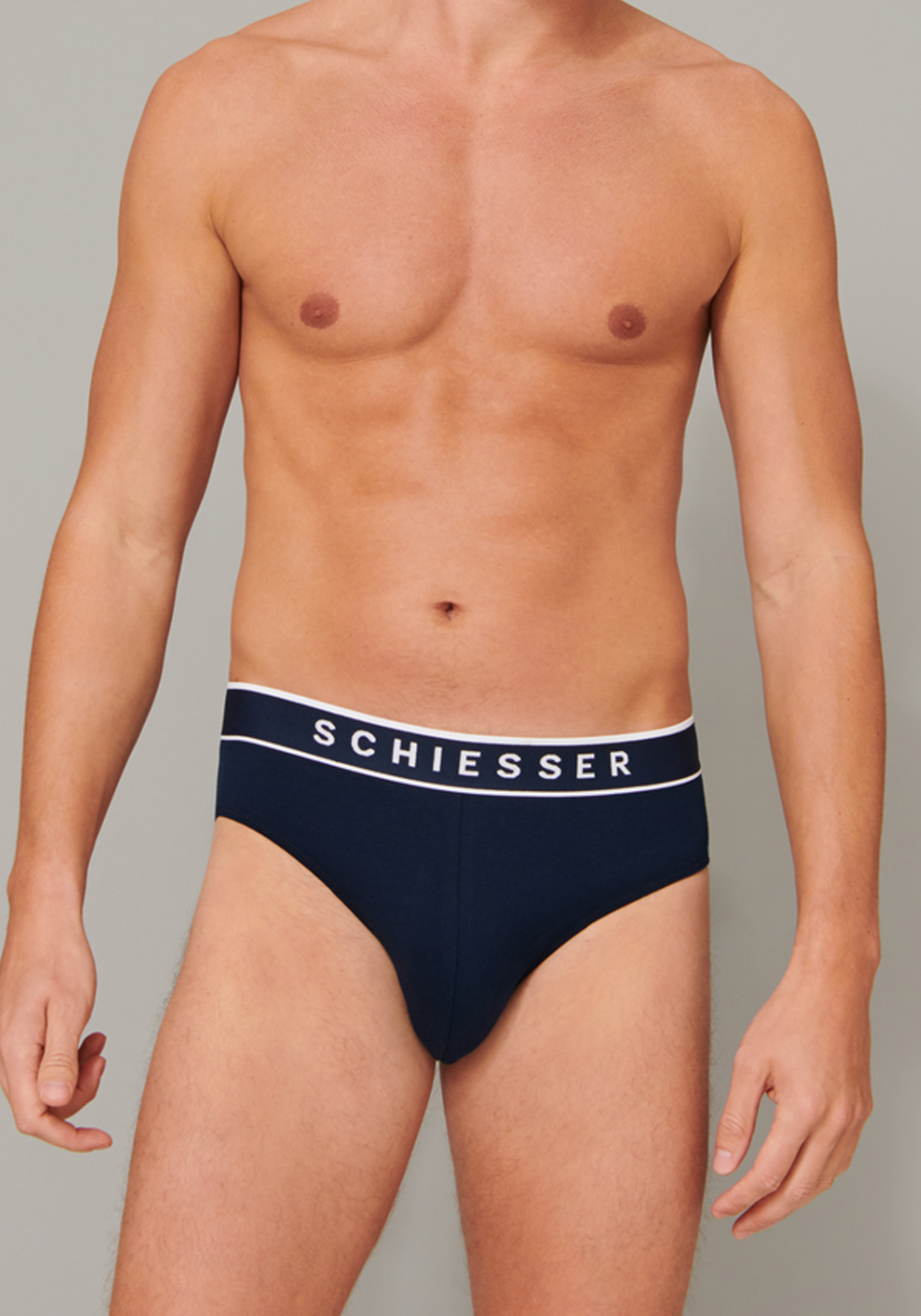 SCHIESSER 95/5 rio slips (3-pack), donkerblauw