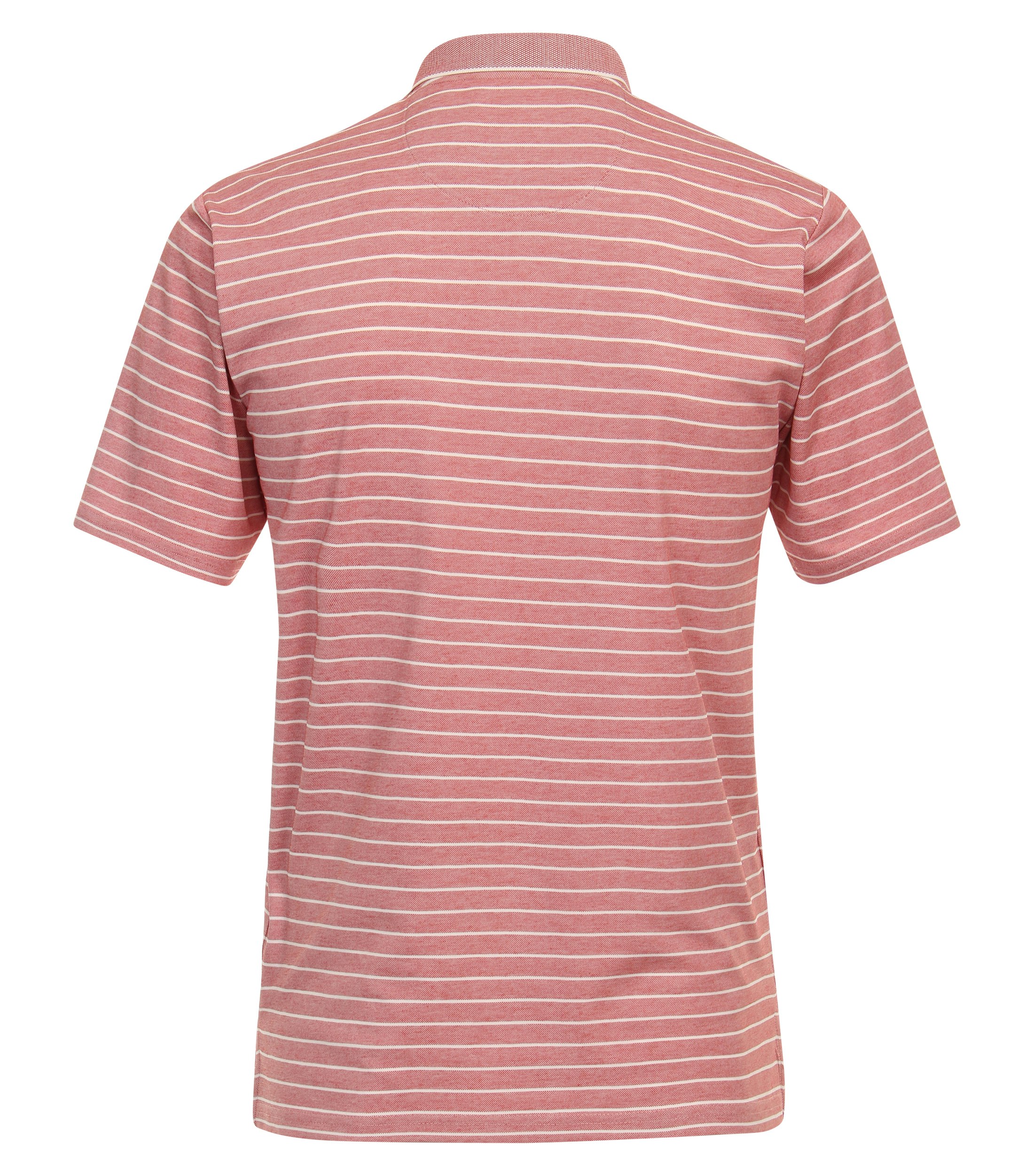 Redmond regular fit heren polo, jersey, rood gestreept - 241445900-50