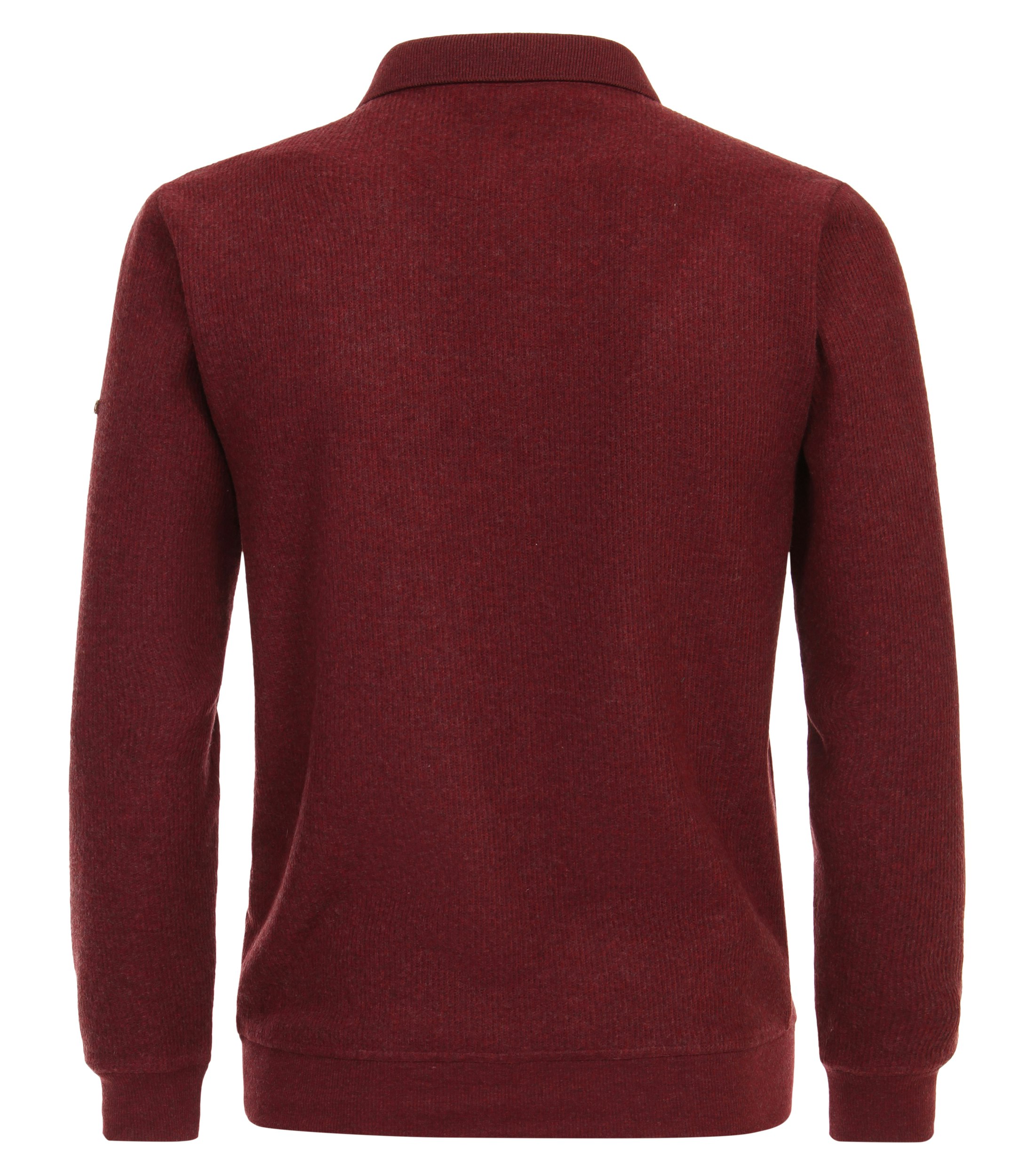 Redmond heren polo gebreid, polo kraag, rood (middeldik) - 242900700-51