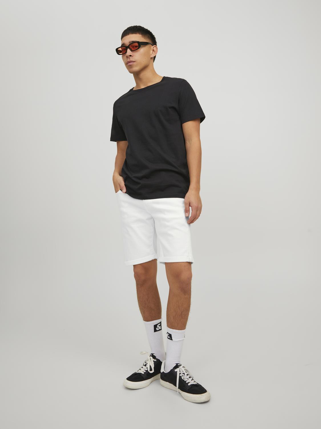 JACK & JONES Rick Icon Shorts regular fit, heren korte broek, wit