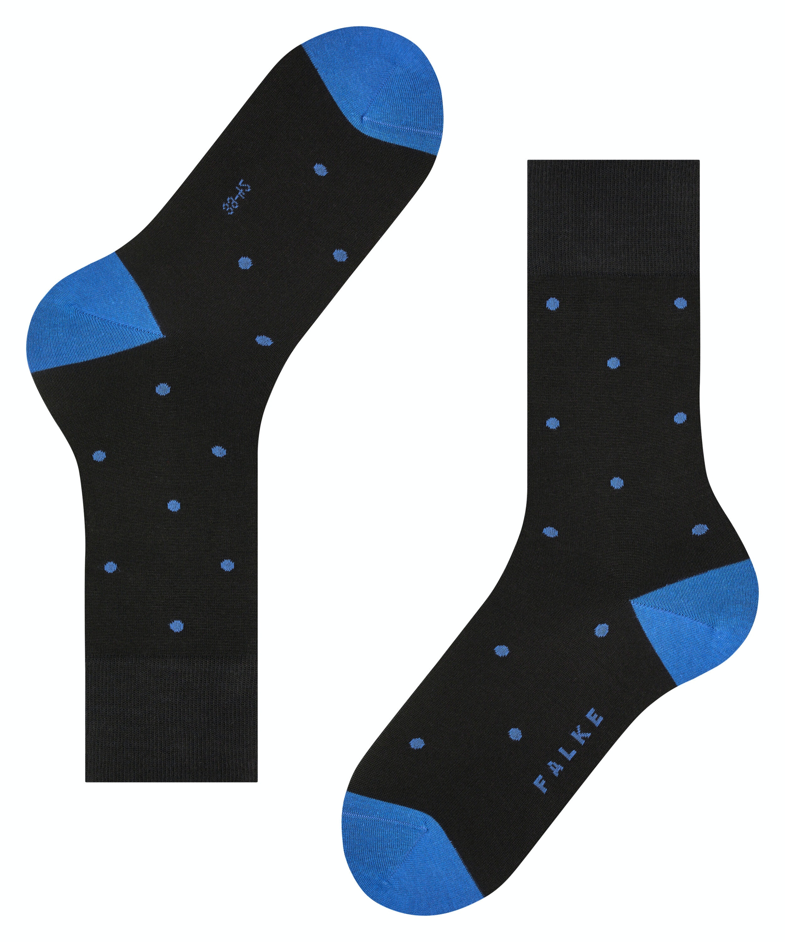 FALKE Dot herensokken, zwart (black-mix)