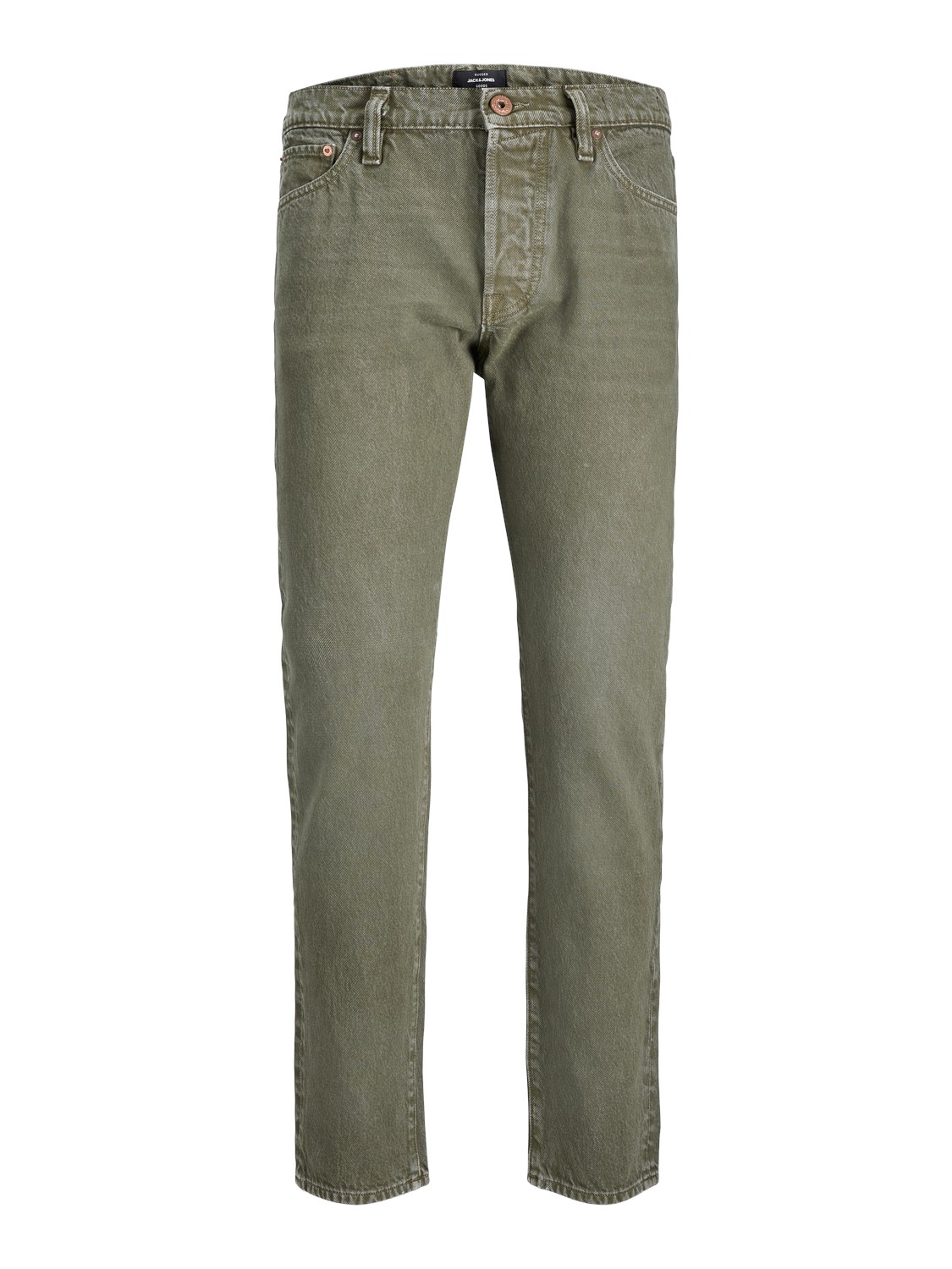 JACK & JONES Chris Cooper loose fit, heren jeans, olijfgroen