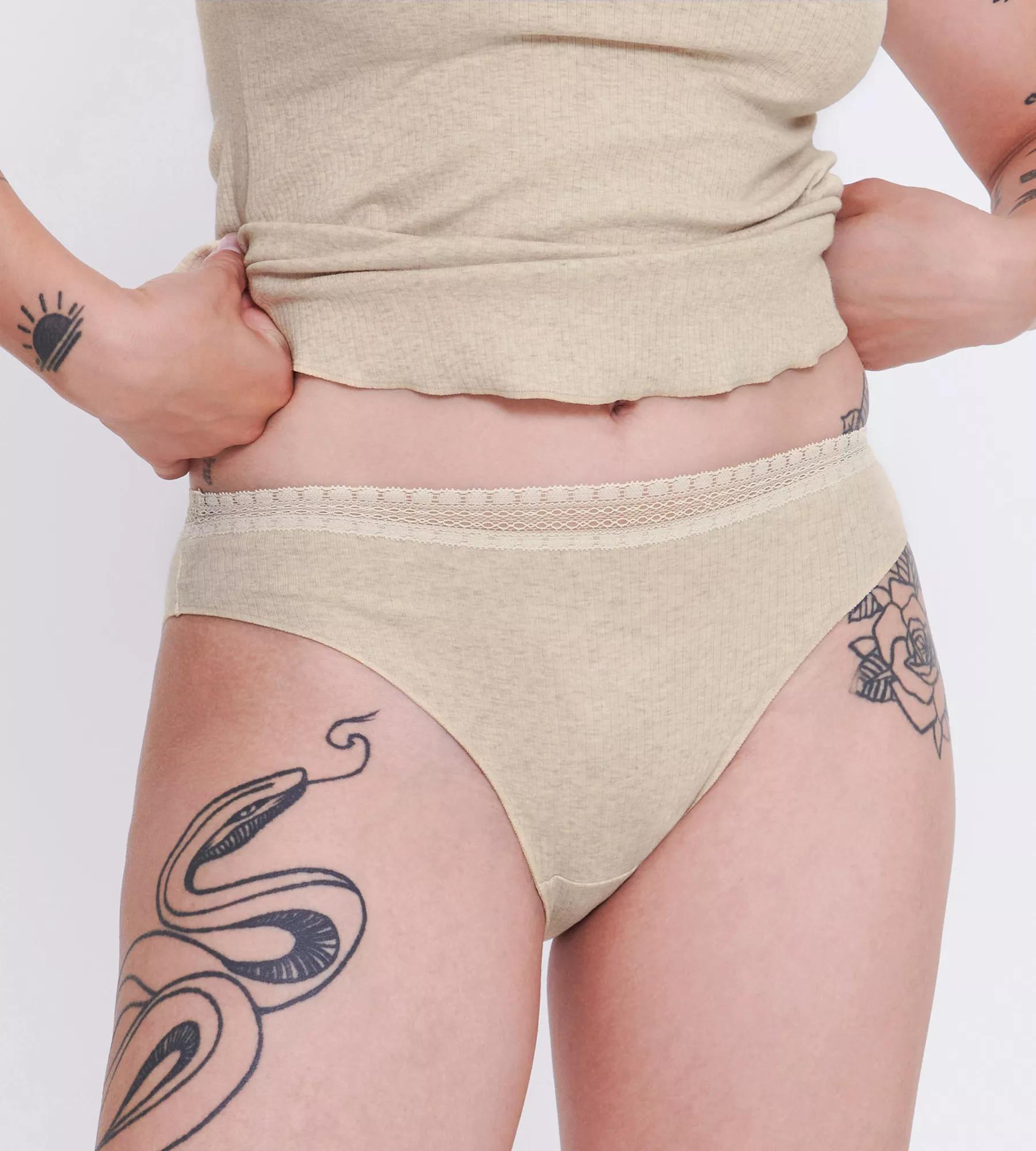 Sloggi Women GO Ribbed R Tai (2-pack), dames slip, beige melange