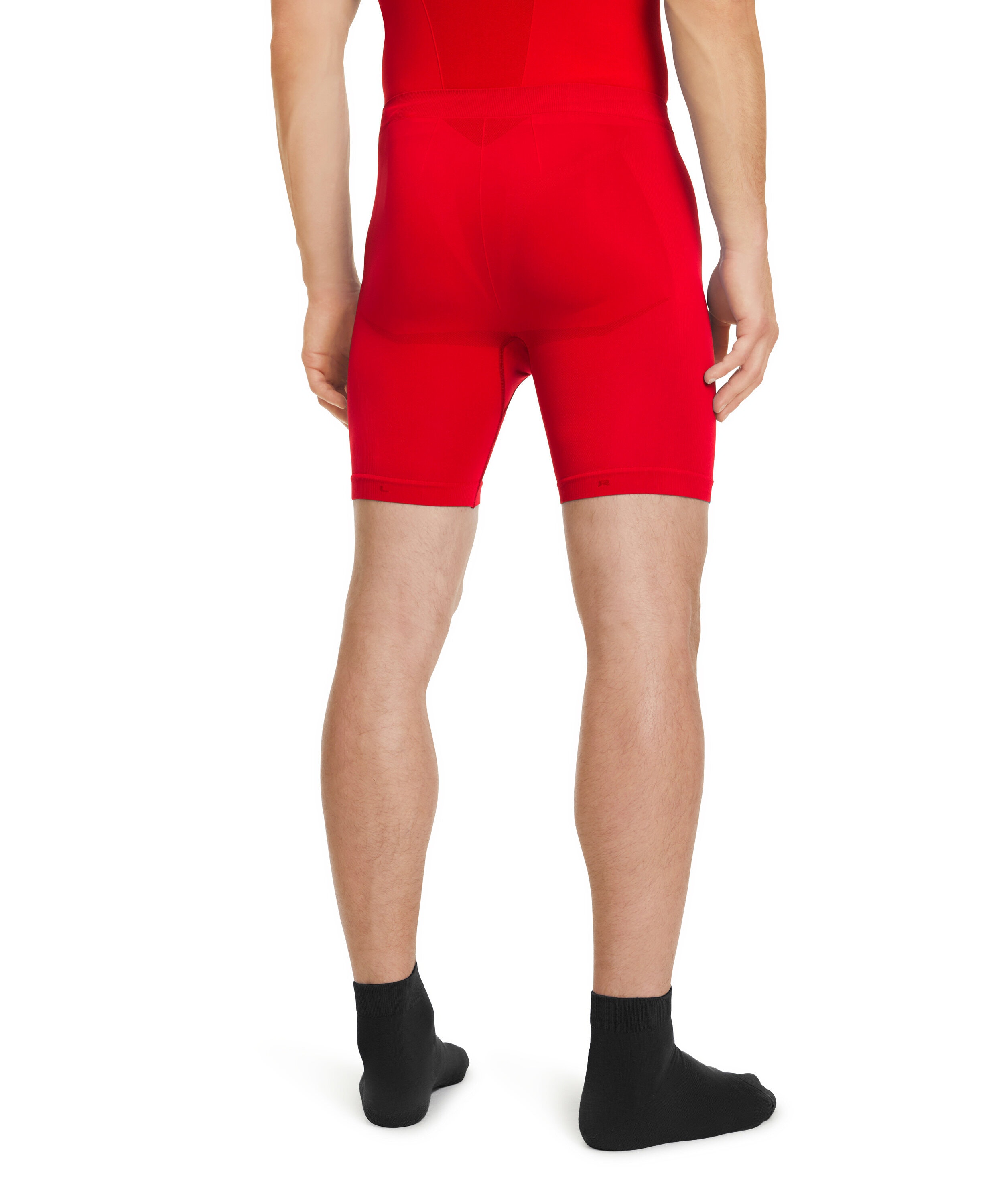 FALKE heren short tights Warm, thermobroek, rood (scarlet)
