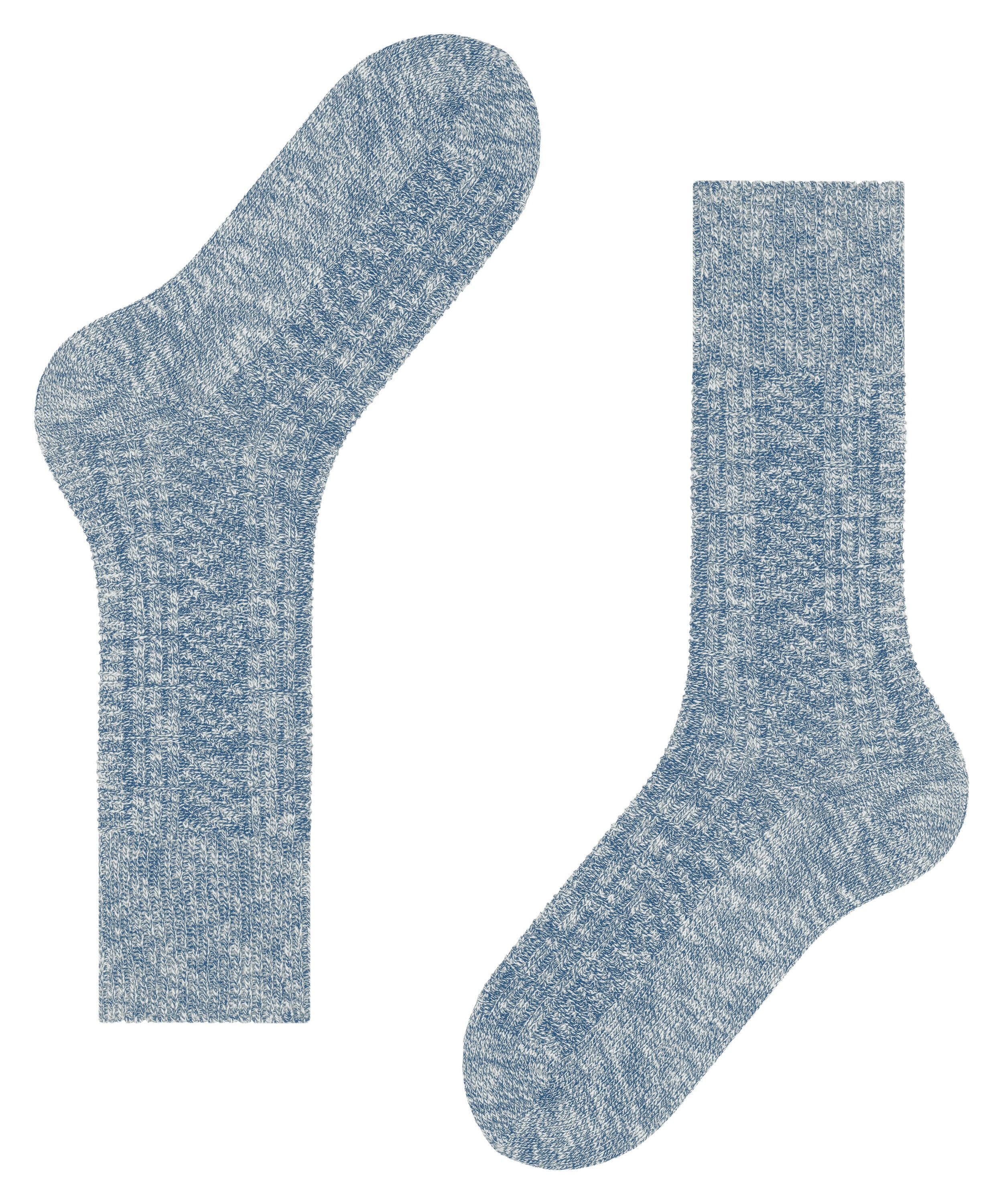 FALKE Carved Pile herensokken, ijsblauw (arcticblue)
