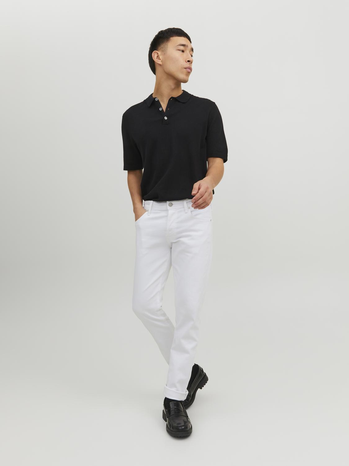 JACK & JONES Glenn Original loose fit, heren jeans, wit Denim
