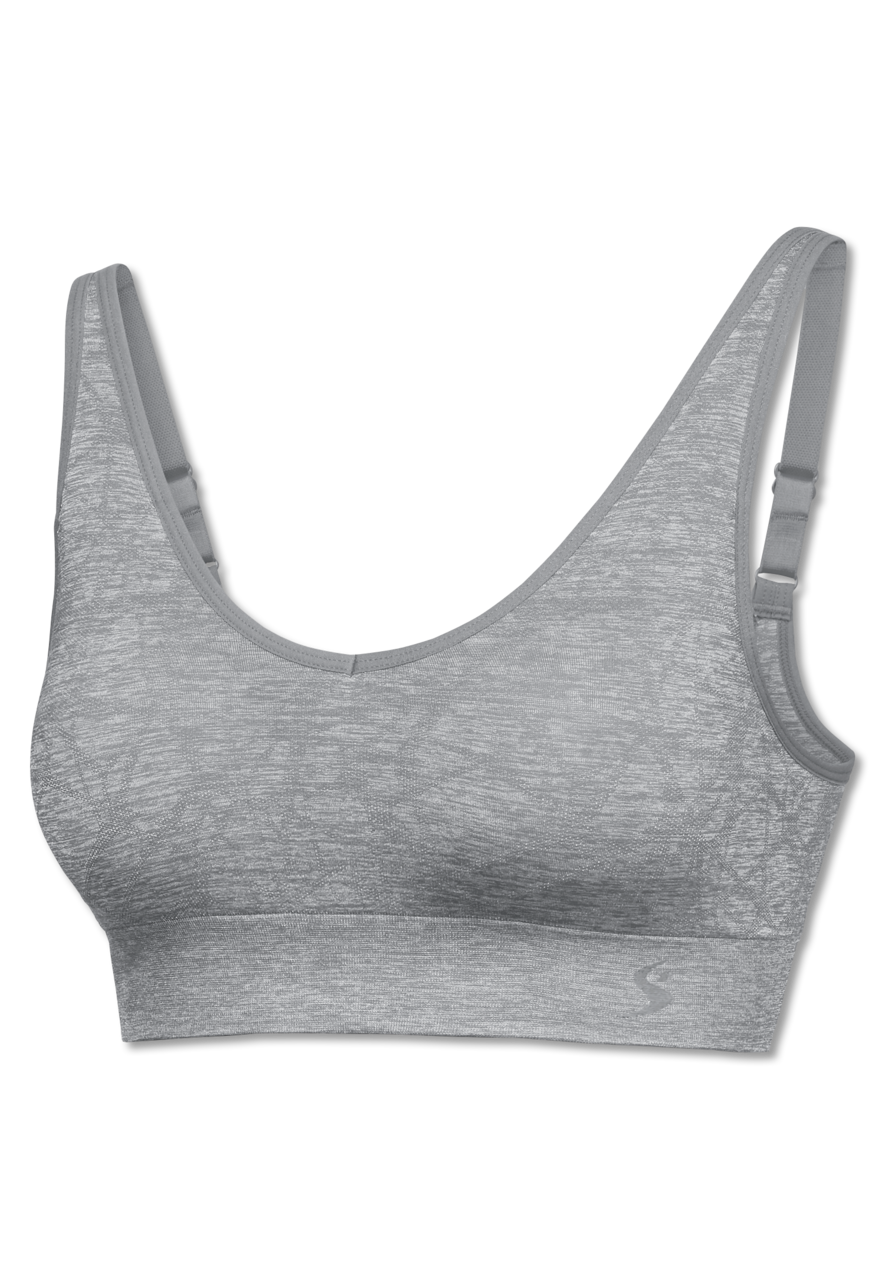SCHIESSER Active Mesh Light bralette (1-pack), dames bustier zilvergrijs
