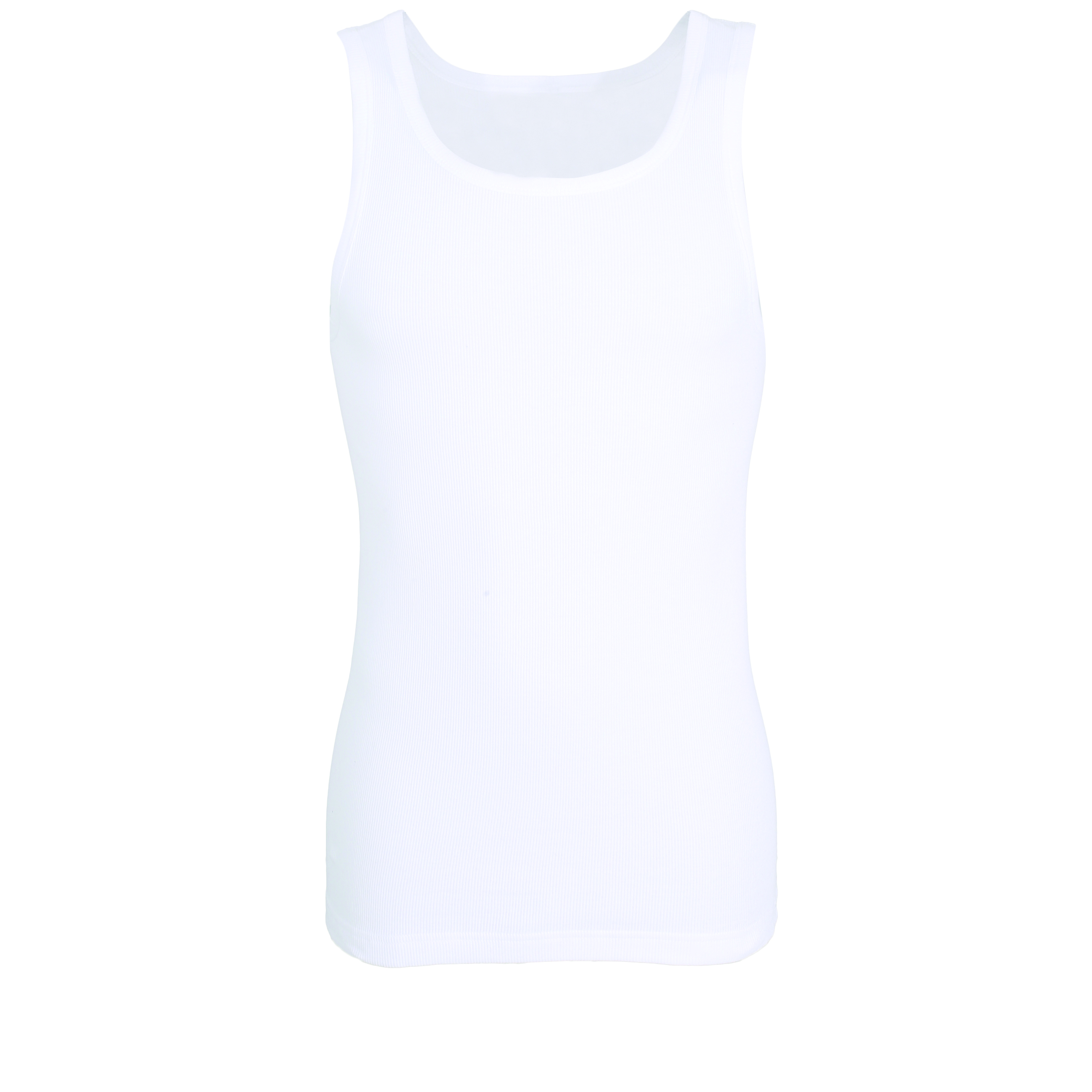 TOM TAILOR heren singlet O-hals (2-pack), wit