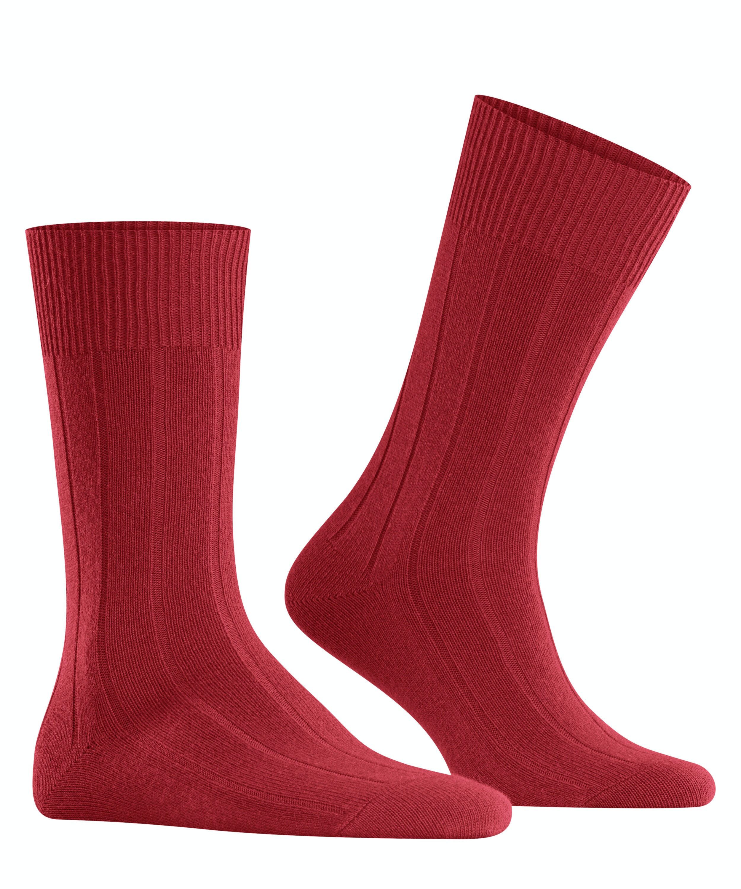 FALKE Lhasa Rib herensokken, rood (ingle)