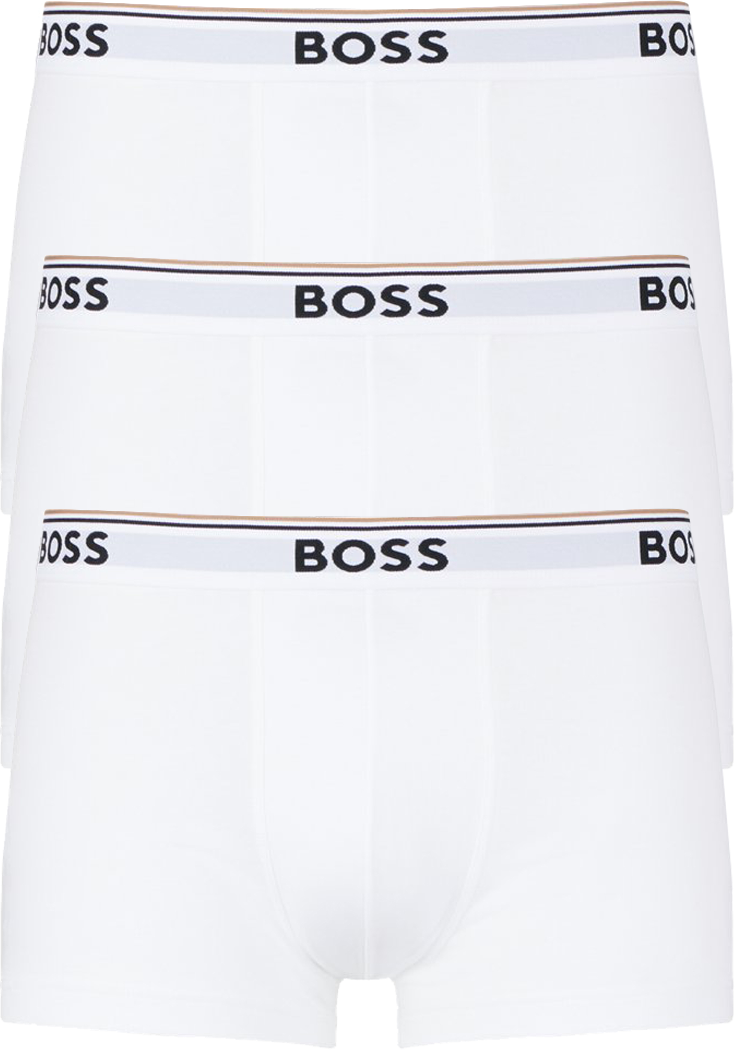 HUGO BOSS Power trunks (3-pack), heren boxers kort, wit