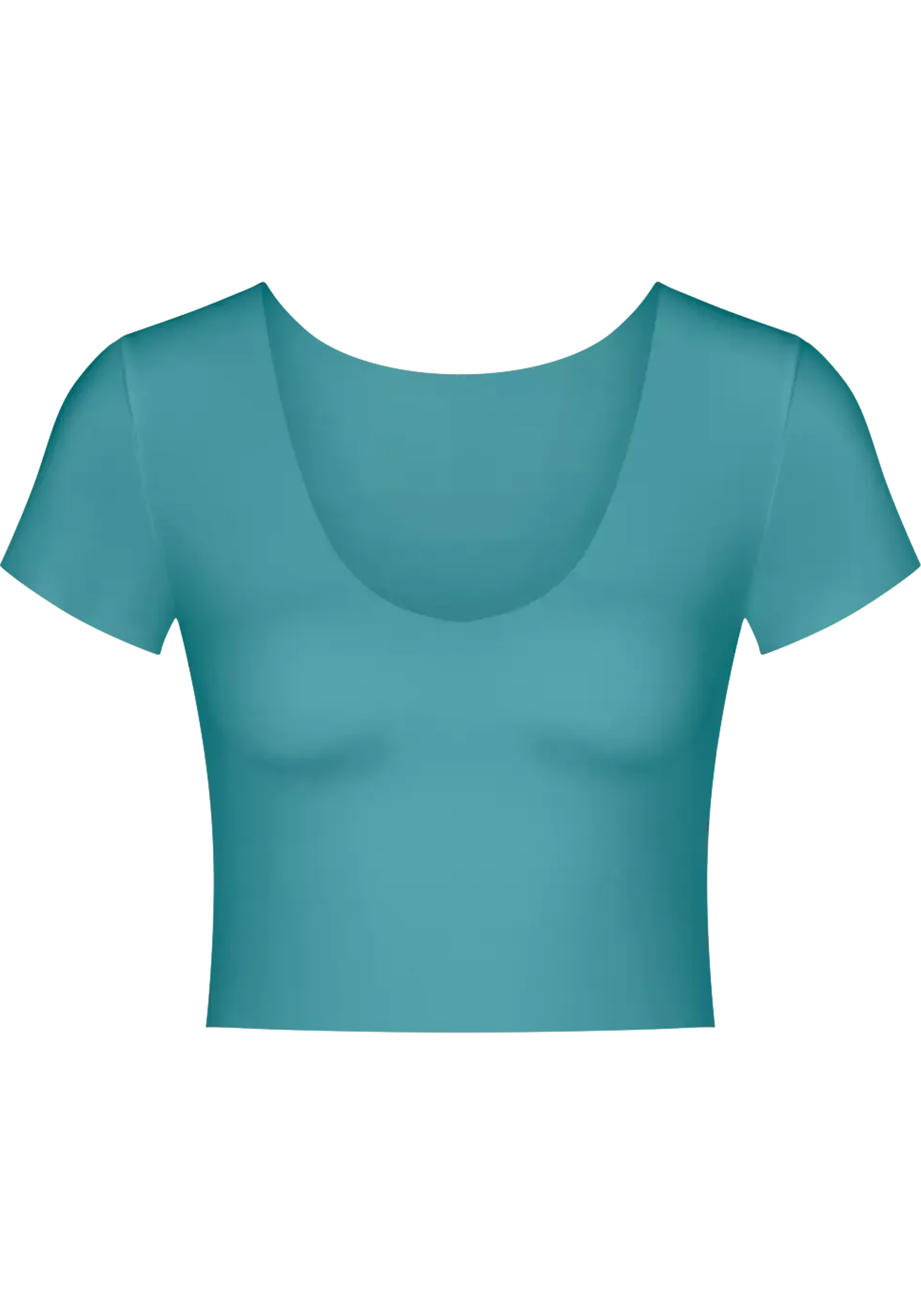 Sloggi Women ZERO Feel 2.0 Crop Top (1-pack), dames korte top, turquoise