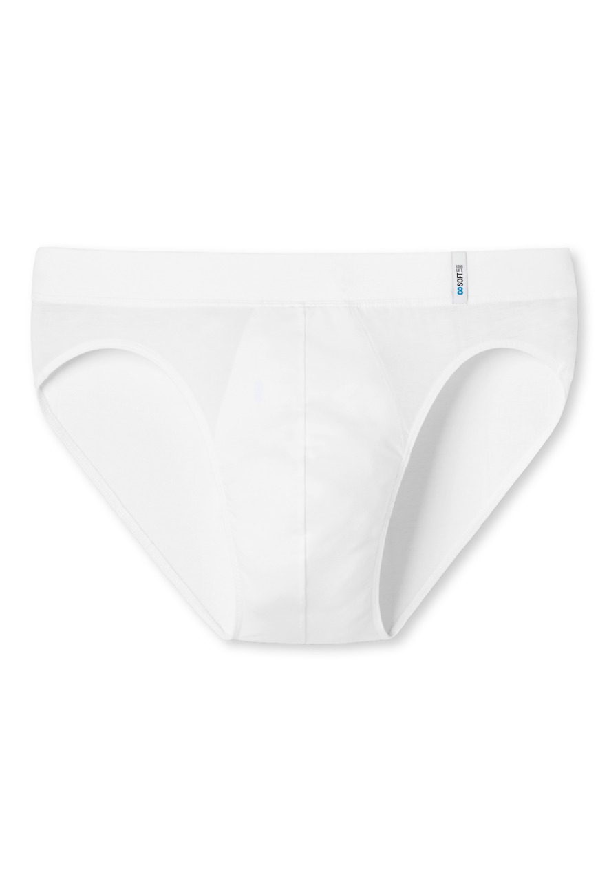 SCHIESSER Long Life Soft slip (1-pack), heren rio slip wit