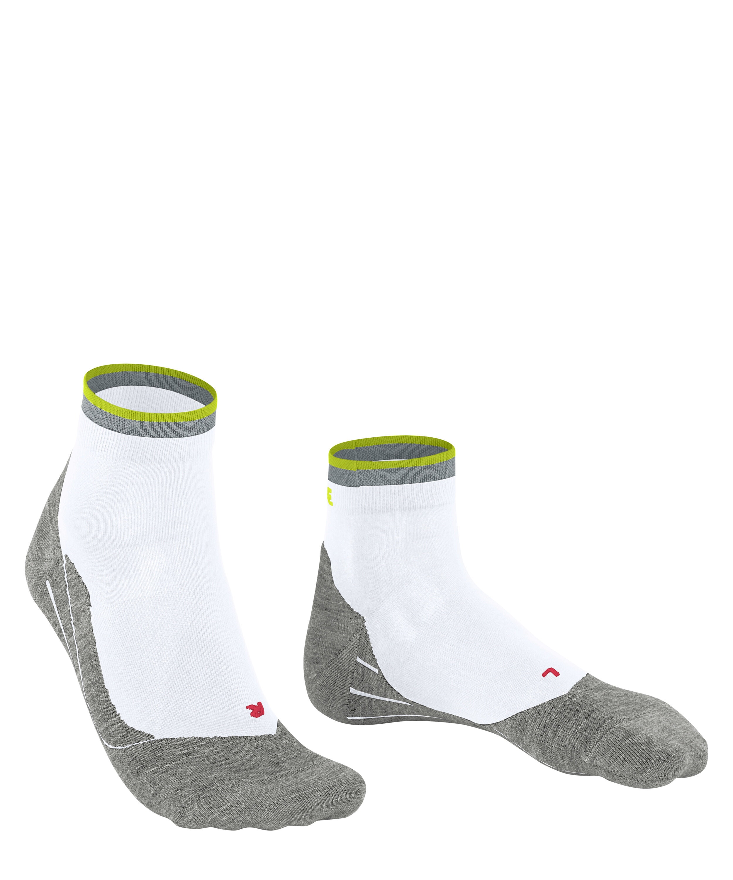 FALKE RU4 Endurance Short Reflect heren running sokken kort, wit (white)