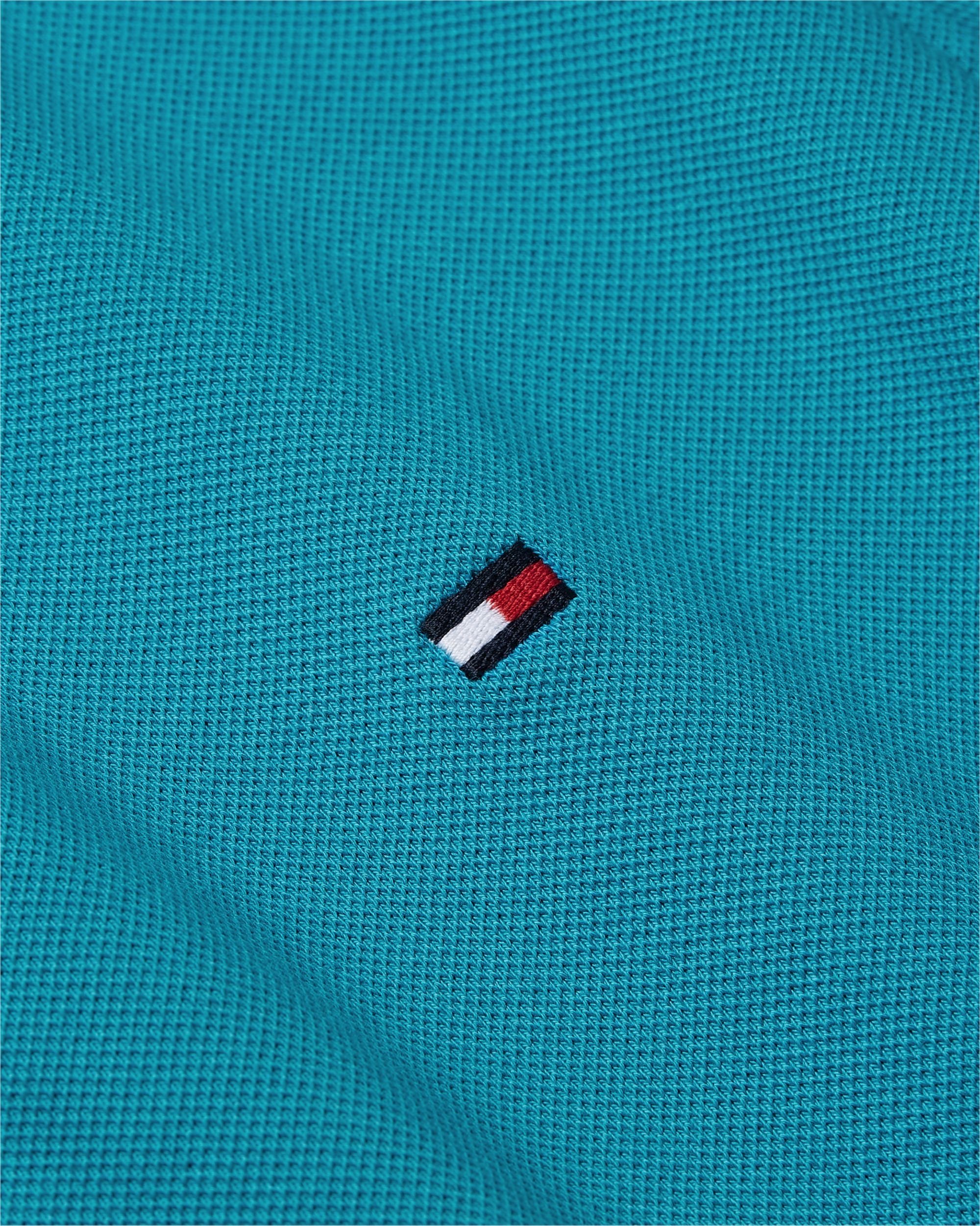 Tommy Hilfiger 1985 Slim Polo, heren poloshirt, zwembadblauw
