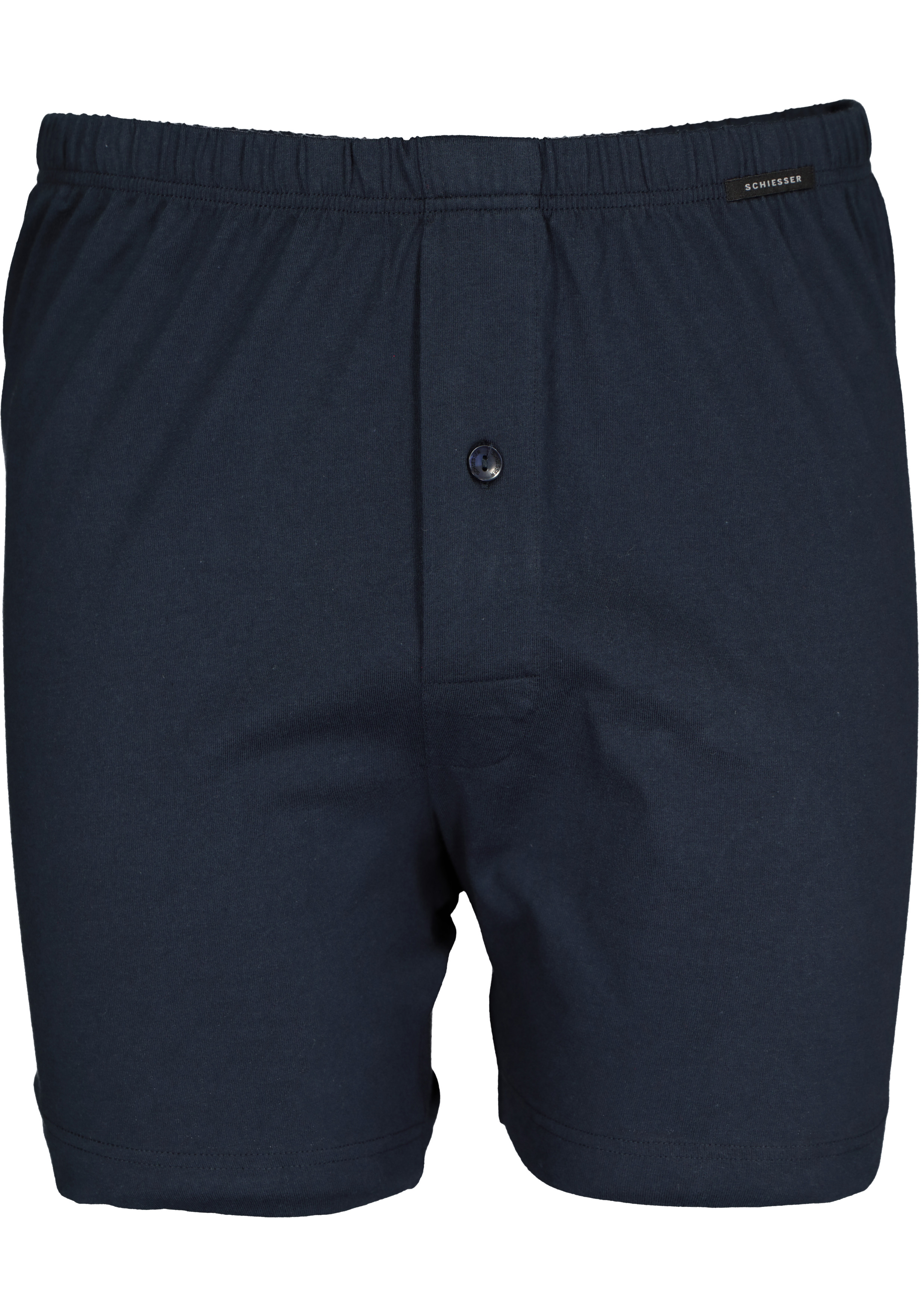 SCHIESSER Cotton Essentials boxershorts wijd (2-pack), tricot, donkerblauw
