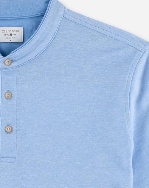 OLYMP Level Five Casual body fit polo, lichtblauw