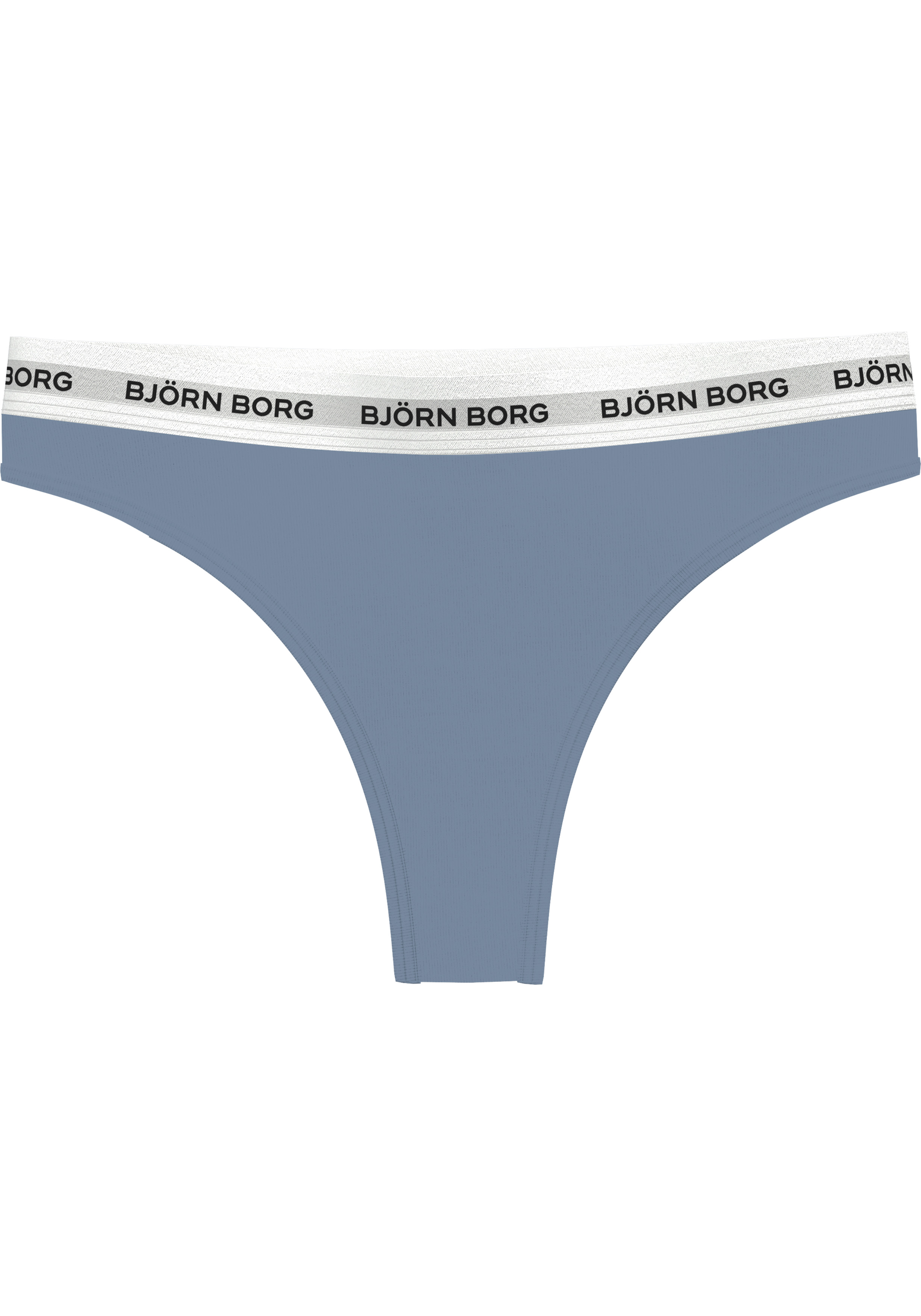 Bjorn Borg dames Logo thong, string (3-pack), wit, blauw, zwart
