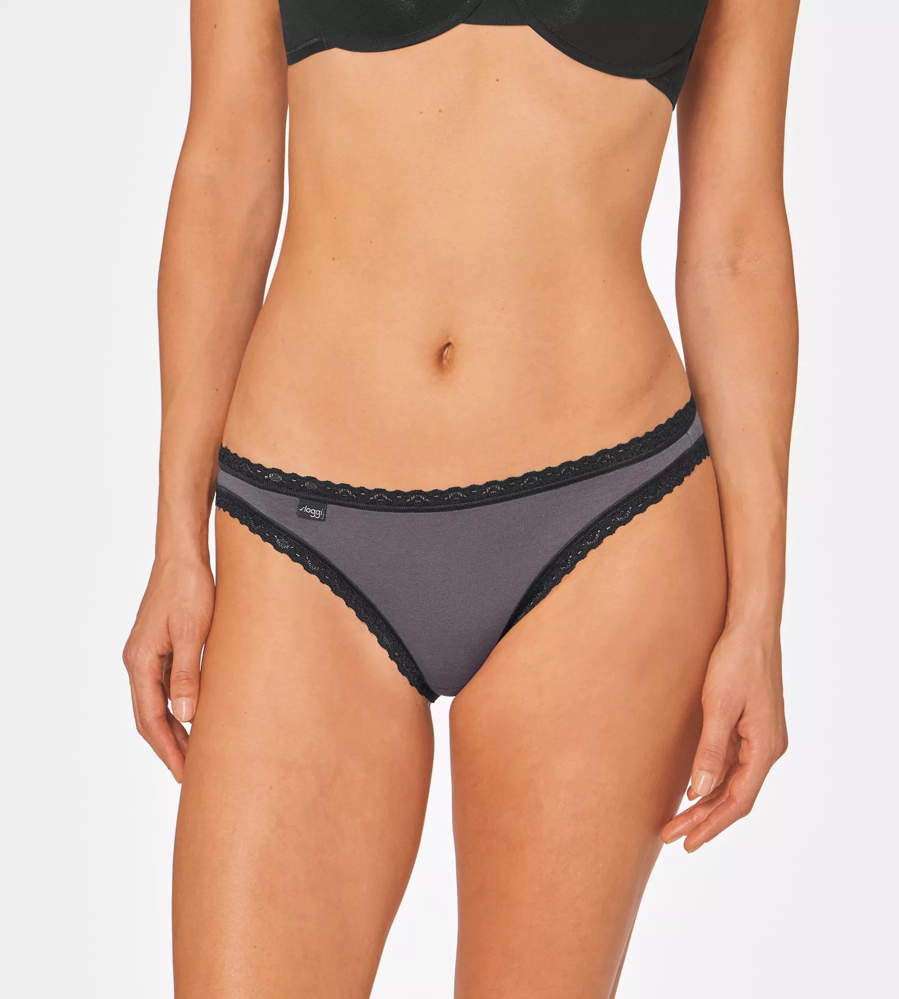 Sloggi Women 24/7 Weekend Tanga (3-pack), dames slip, zwart