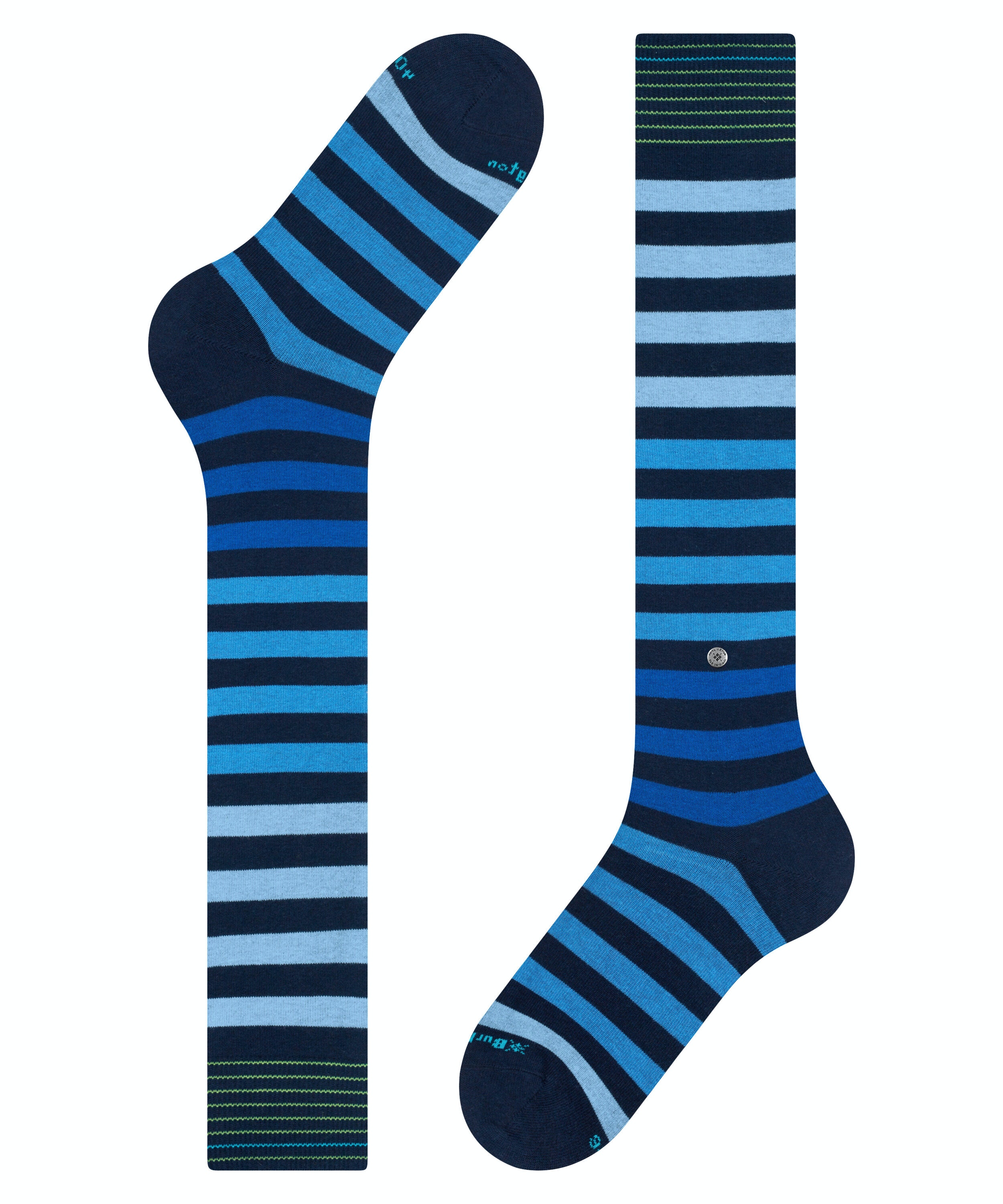 Burlington Blackpool heren kniekousen, blauw (marine)