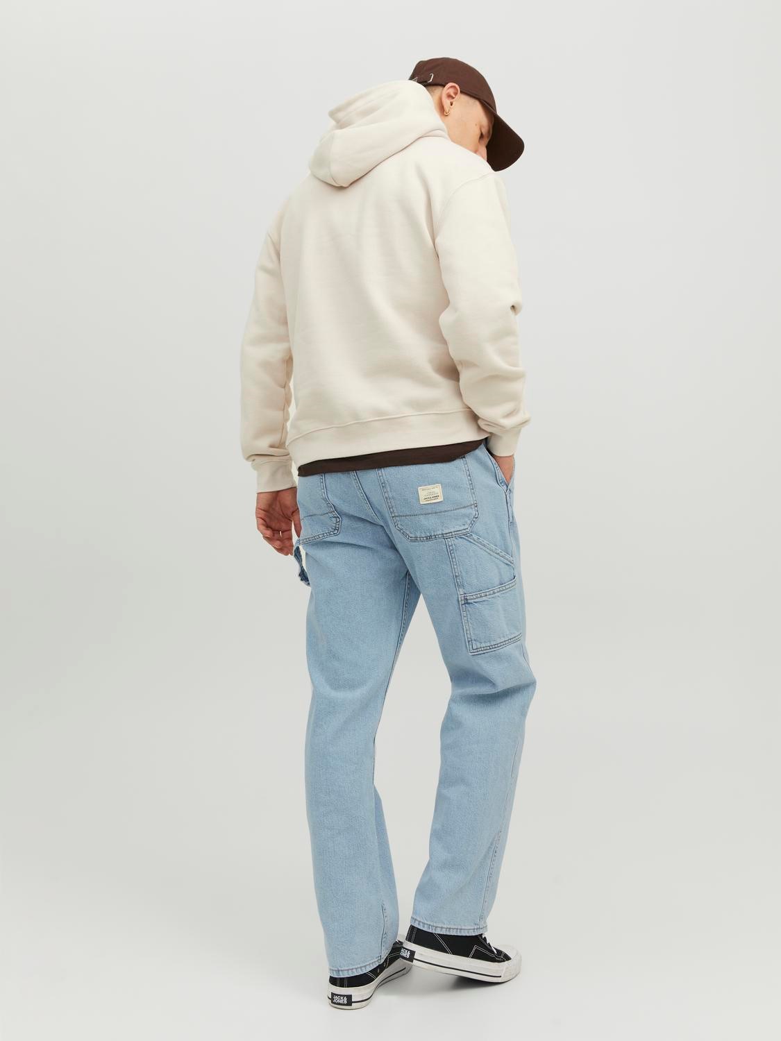 JACK & JONES Eddie Utility loose fit, heren jeans, denimblauw