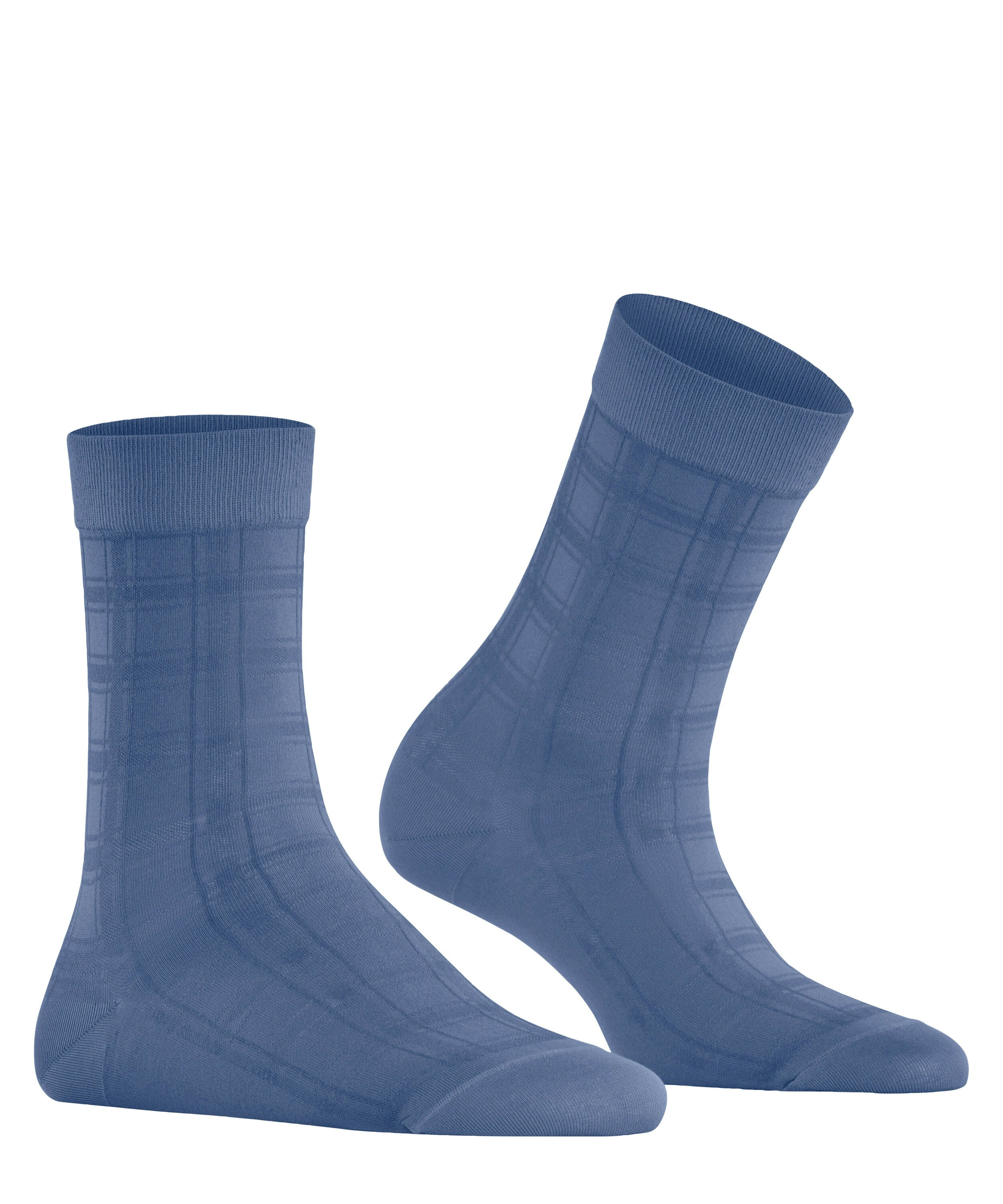 FALKE Cotton Touch damessokken kort, blauw (smoky blue