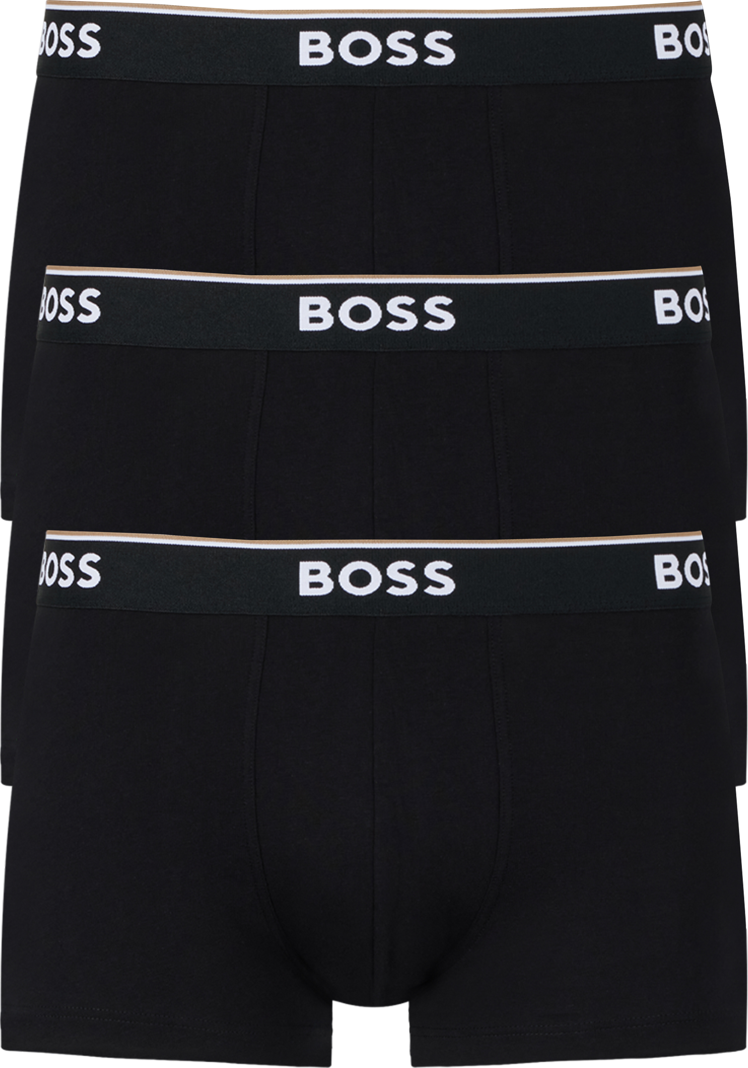 HUGO BOSS Power trunks (3-pack), heren boxers kort, zwart